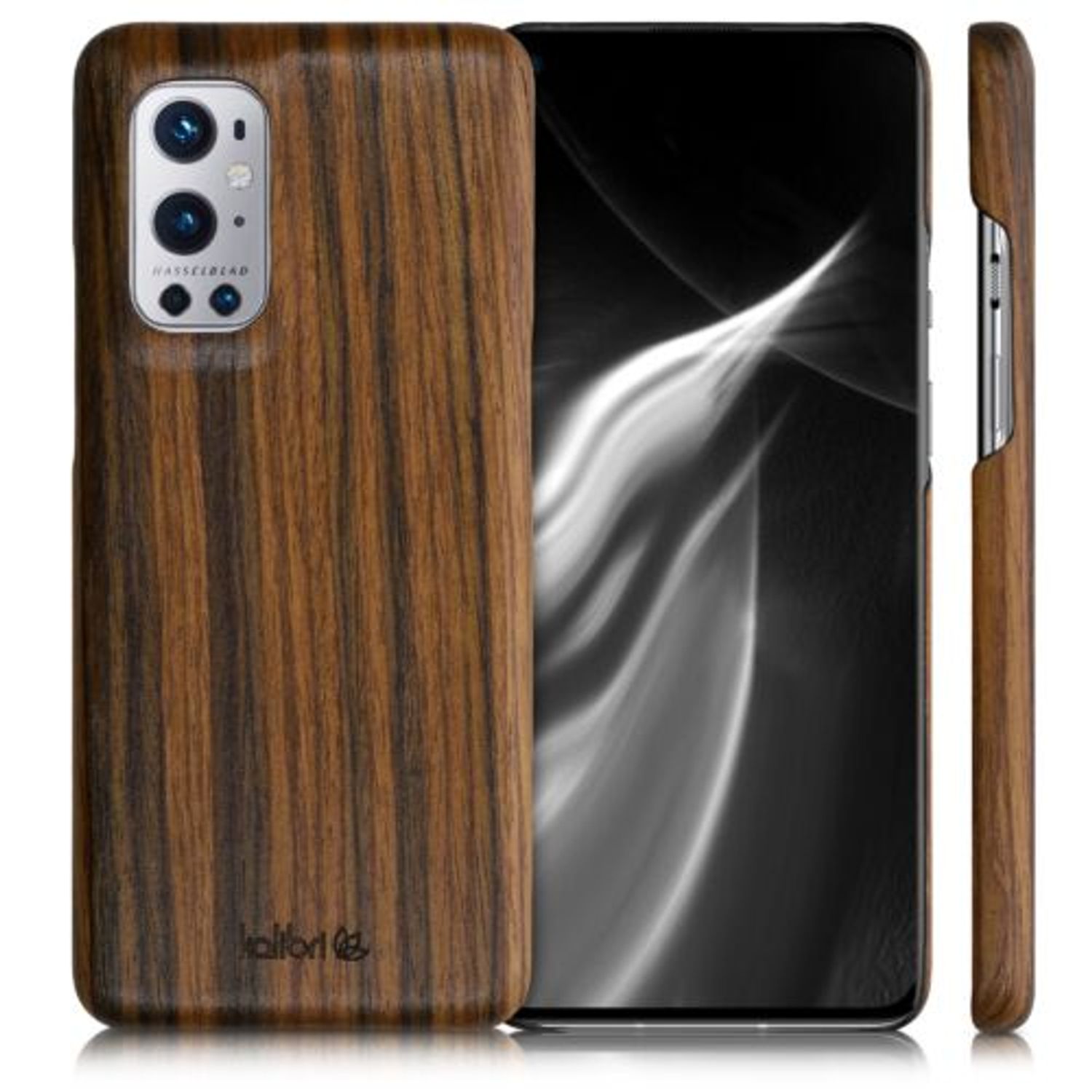 Husa pentru OnePlus 9 Pro, Lemn, Maro, 54431.05 fotografia produsului View 2 L