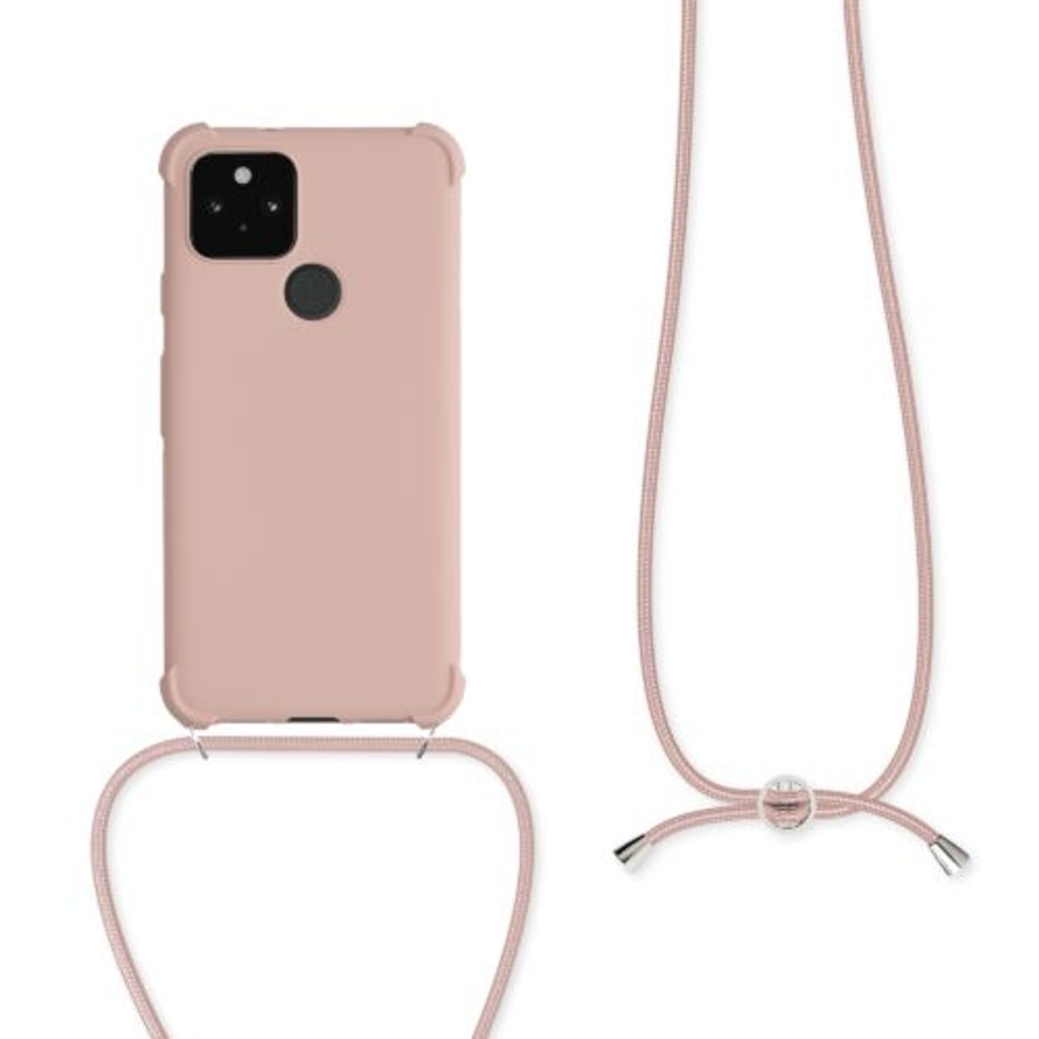 Husa pentru Google Pixel 5, Silicon, Roz, 53843.154 fotografia produsului View 2 L