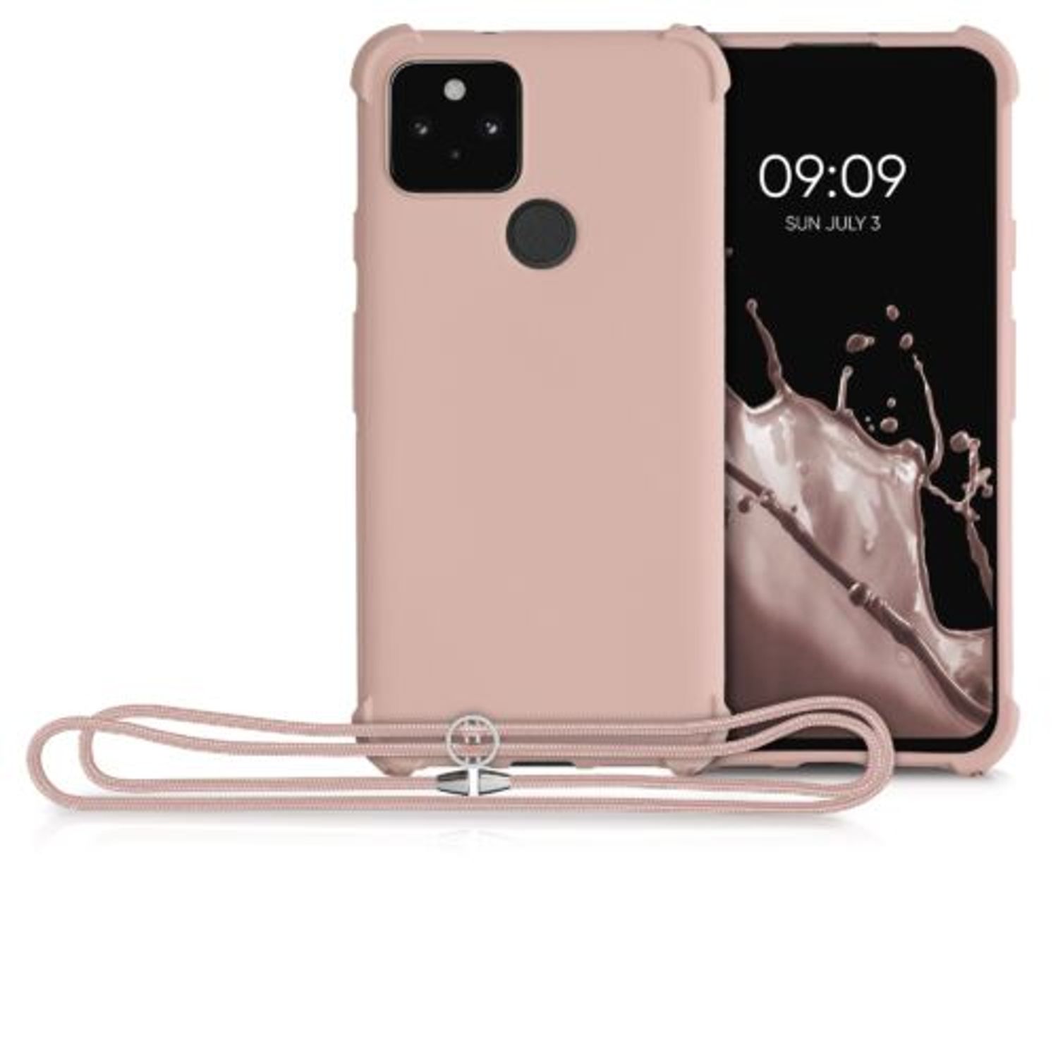Husa pentru Google Pixel 5, Silicon, Roz, 53843.154 fotografia produsului View 8 L