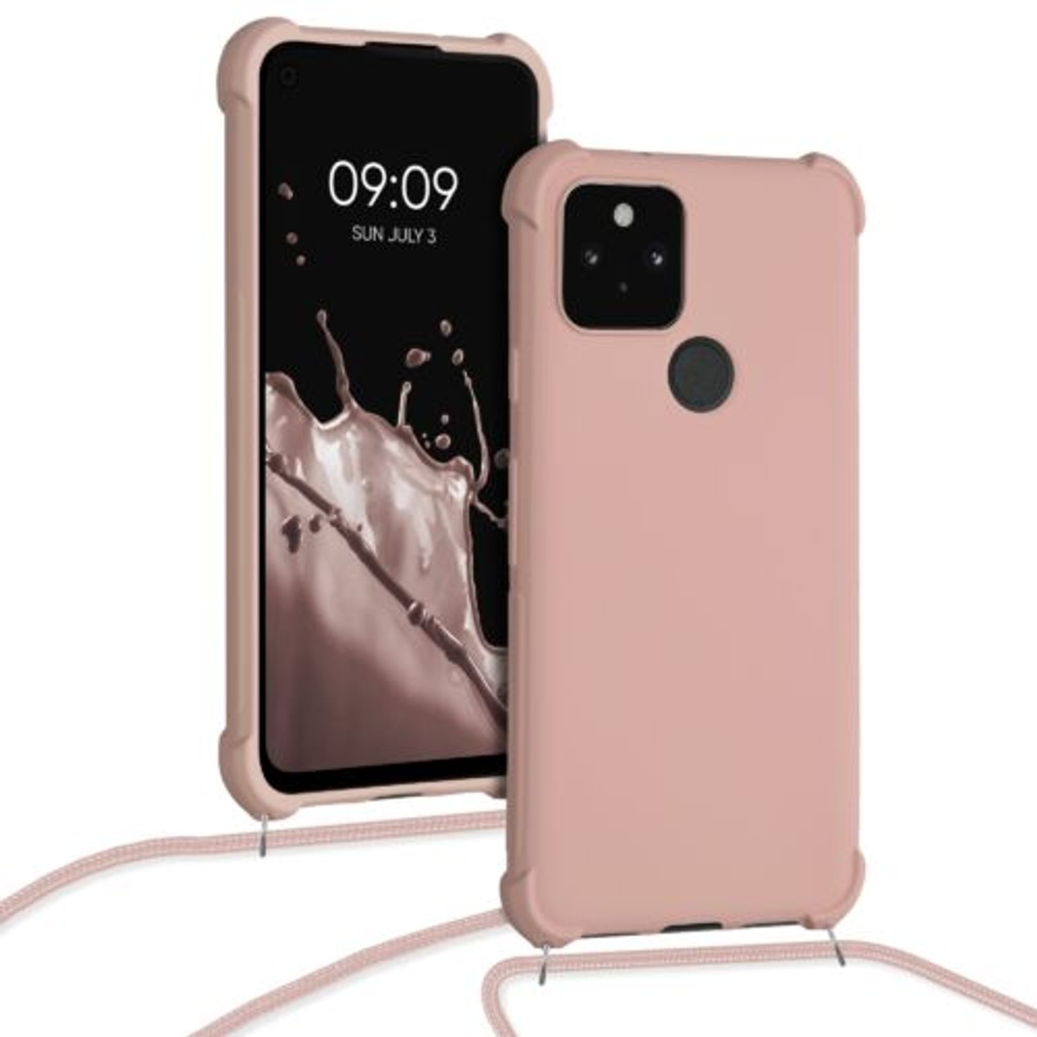 Husa pentru Google Pixel 5, Silicon, Roz, 53843.154 fotografia produsului View 5 L