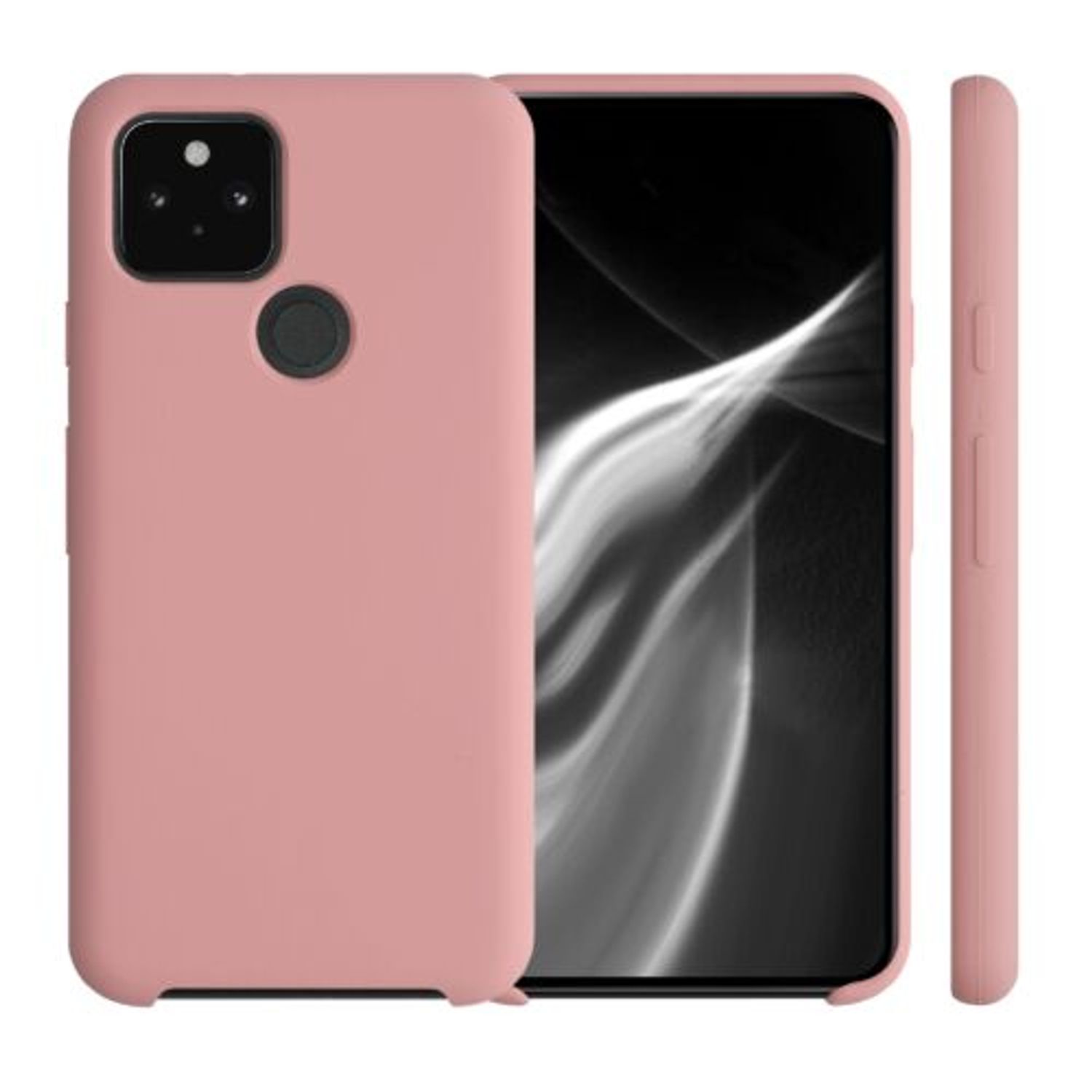 Husa pentru Google Pixel 5, Silicon, Roz, 53633.193 fotografia produsului View 2 L