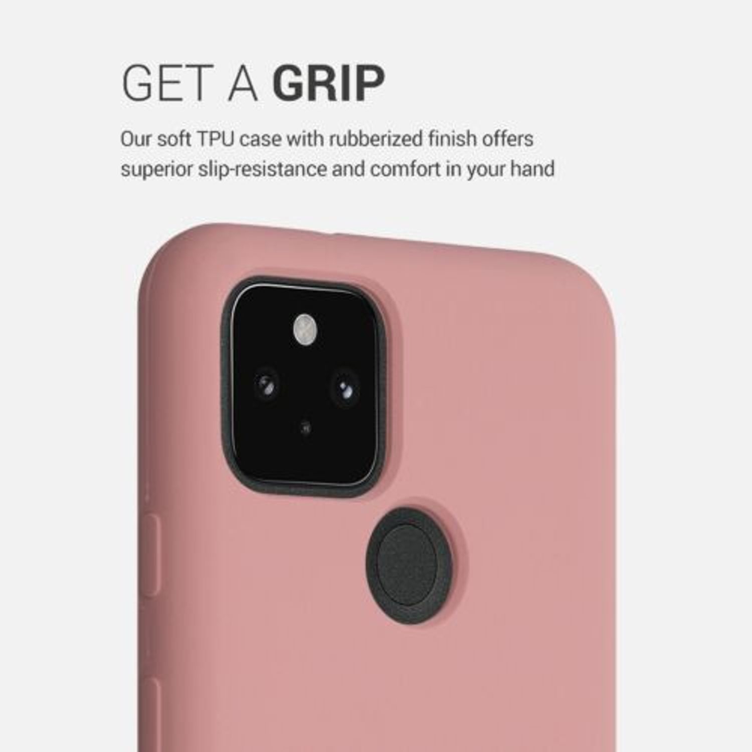 Husa pentru Google Pixel 5, Silicon, Roz, 53633.193 fotografia produsului View 4 L