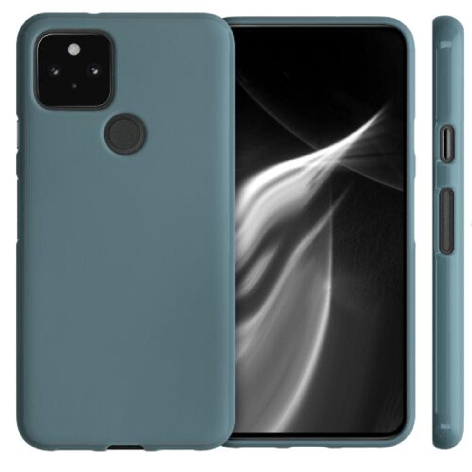 Husa pentru Google Pixel 5, Silicon, Albastru, 51722.207 fotografia produsului View 2 L