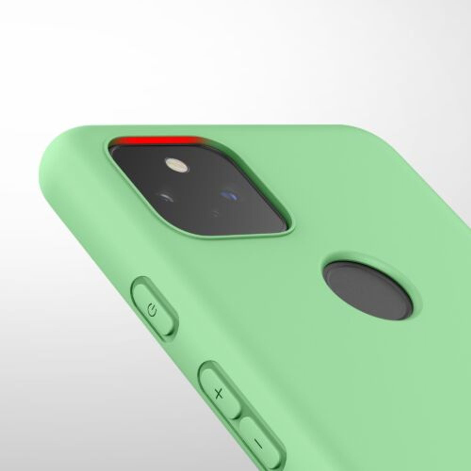 Husa pentru Google Pixel 5a, Silicon, Verde, 55374.147 fotografia produsului View 9 L