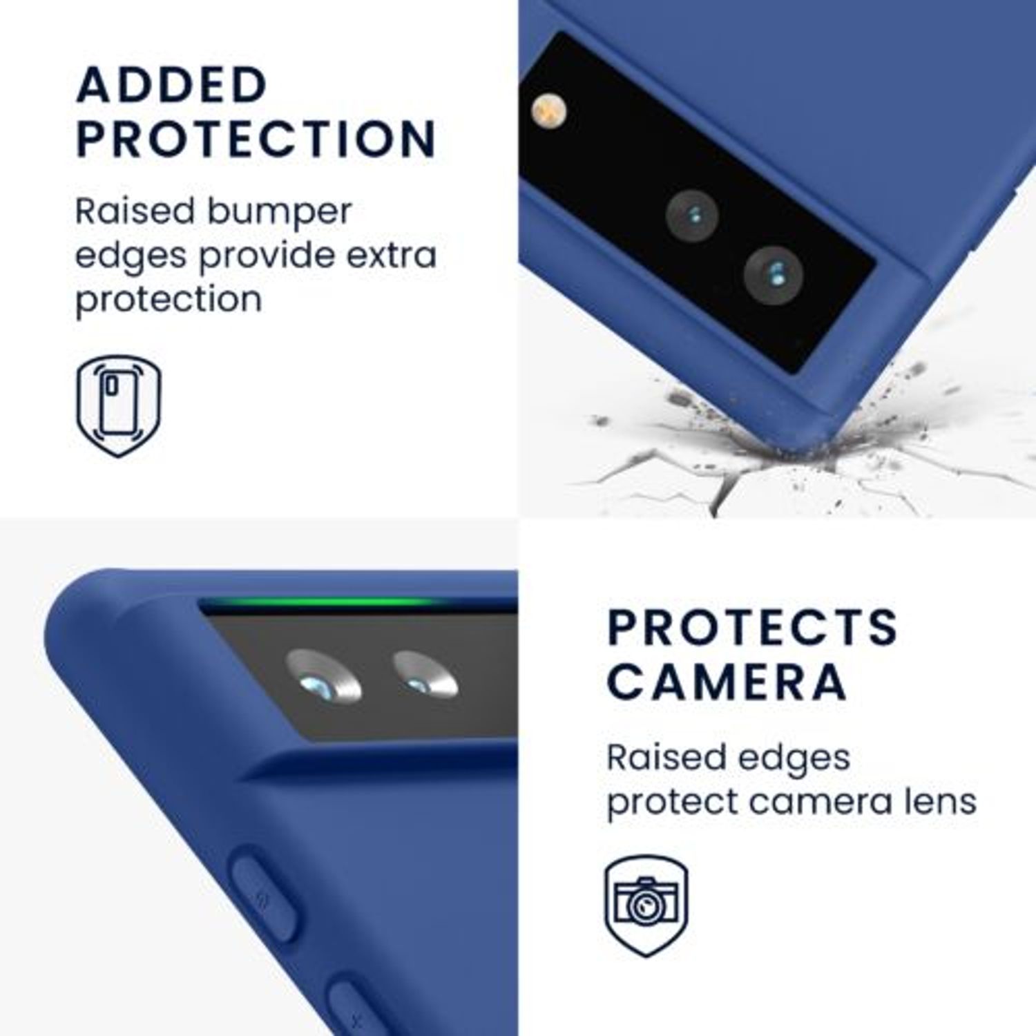 Husa pentru Google Pixel 6, Silicon, Albastru, 55434.145 fotografia produsului View 4 L