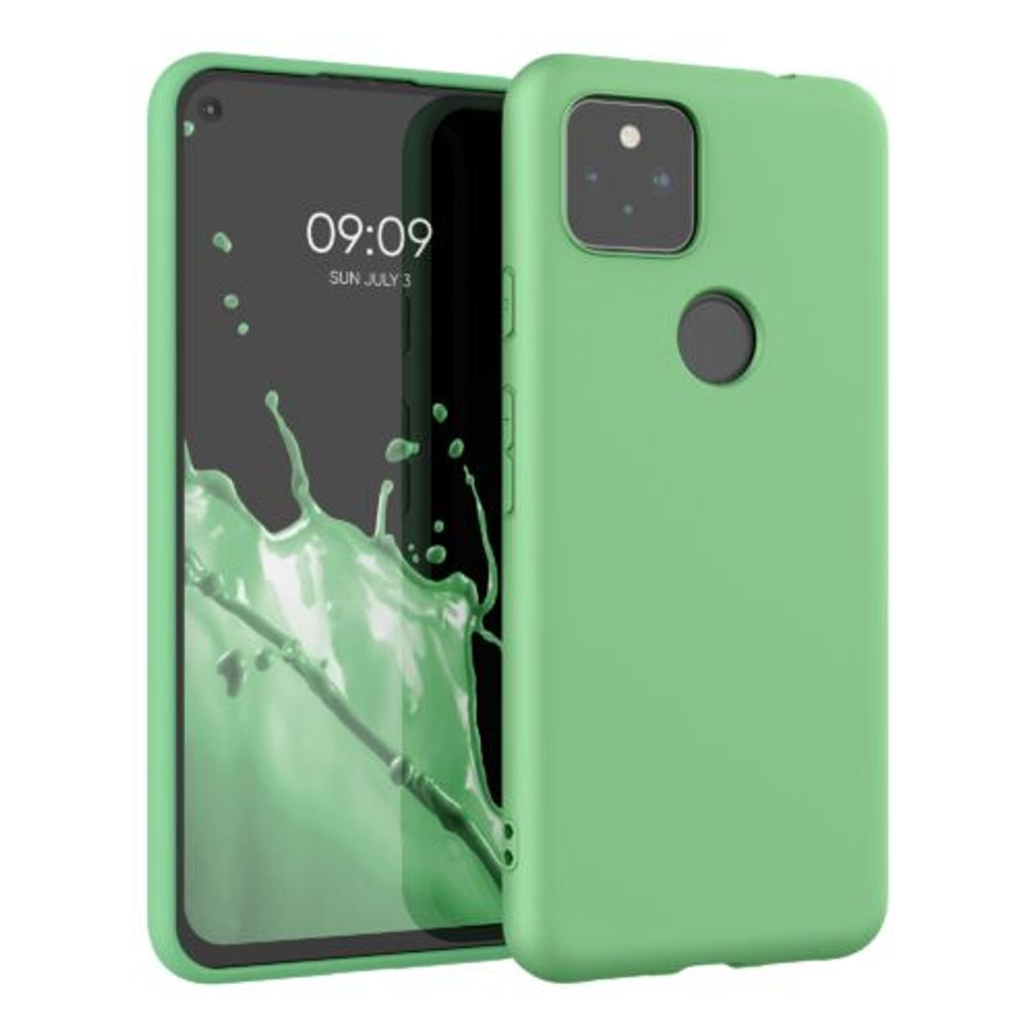 Husa pentru Google Pixel 5a, Silicon, Verde, 55374.147 fotografia produsului