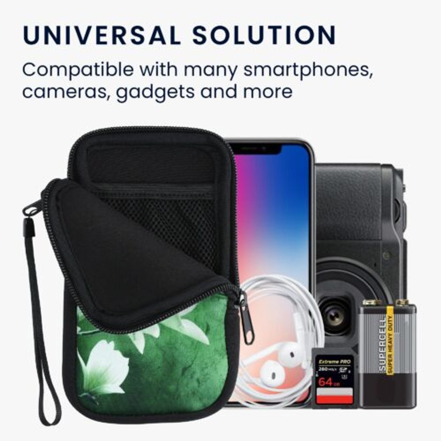 Husa pentru Universal Universal, Neopren, Verde, 30226.3.28 fotografia produsului View 5 L