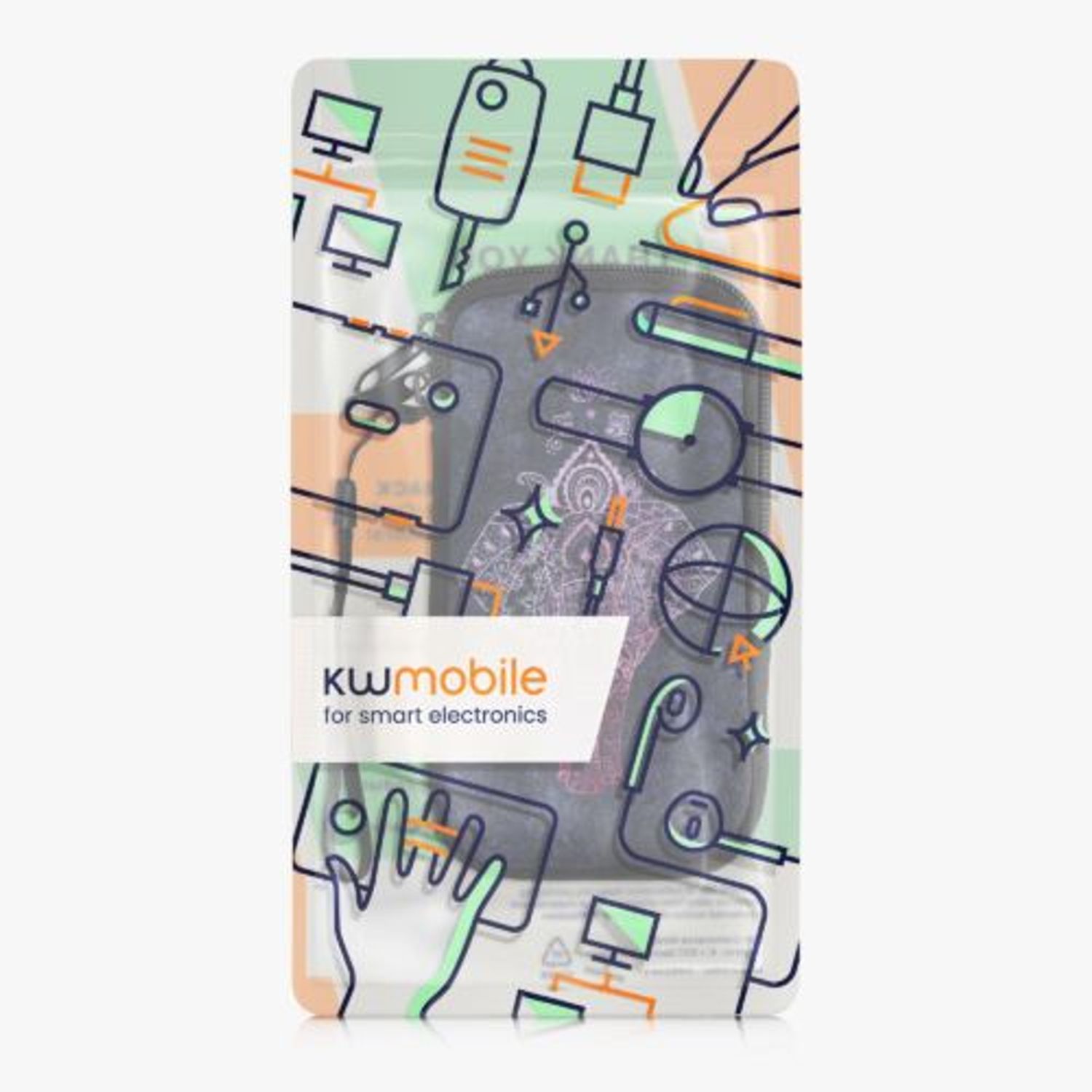 Husa Universala pentru telefon M, 5,5 inch, Neopren, Multicolor, 30226.2.14 fotografia produsului View 8 L