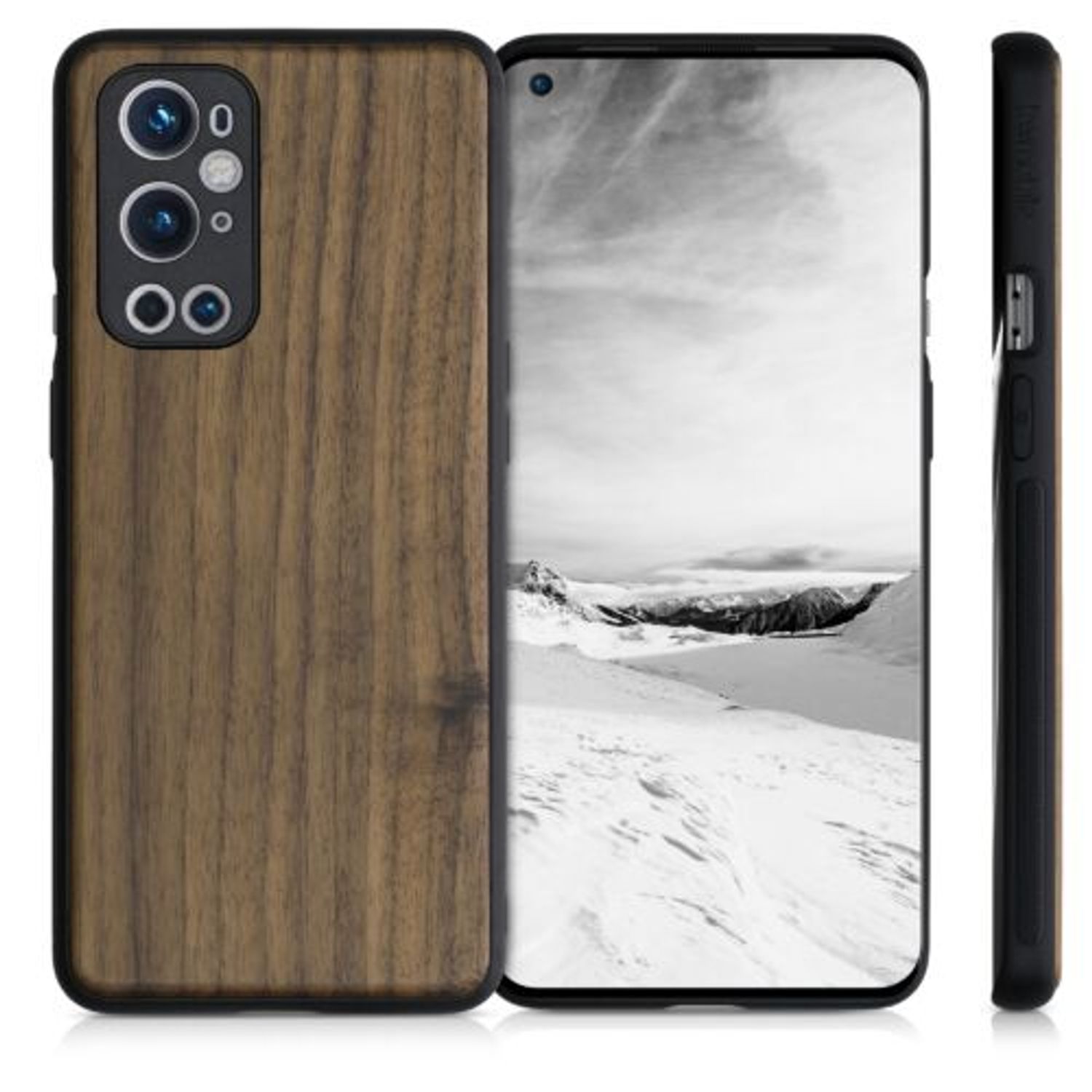 Husa pentru OnePlus 9 Pro, Lemn, Maro, 54435.18 fotografia produsului View 2 L