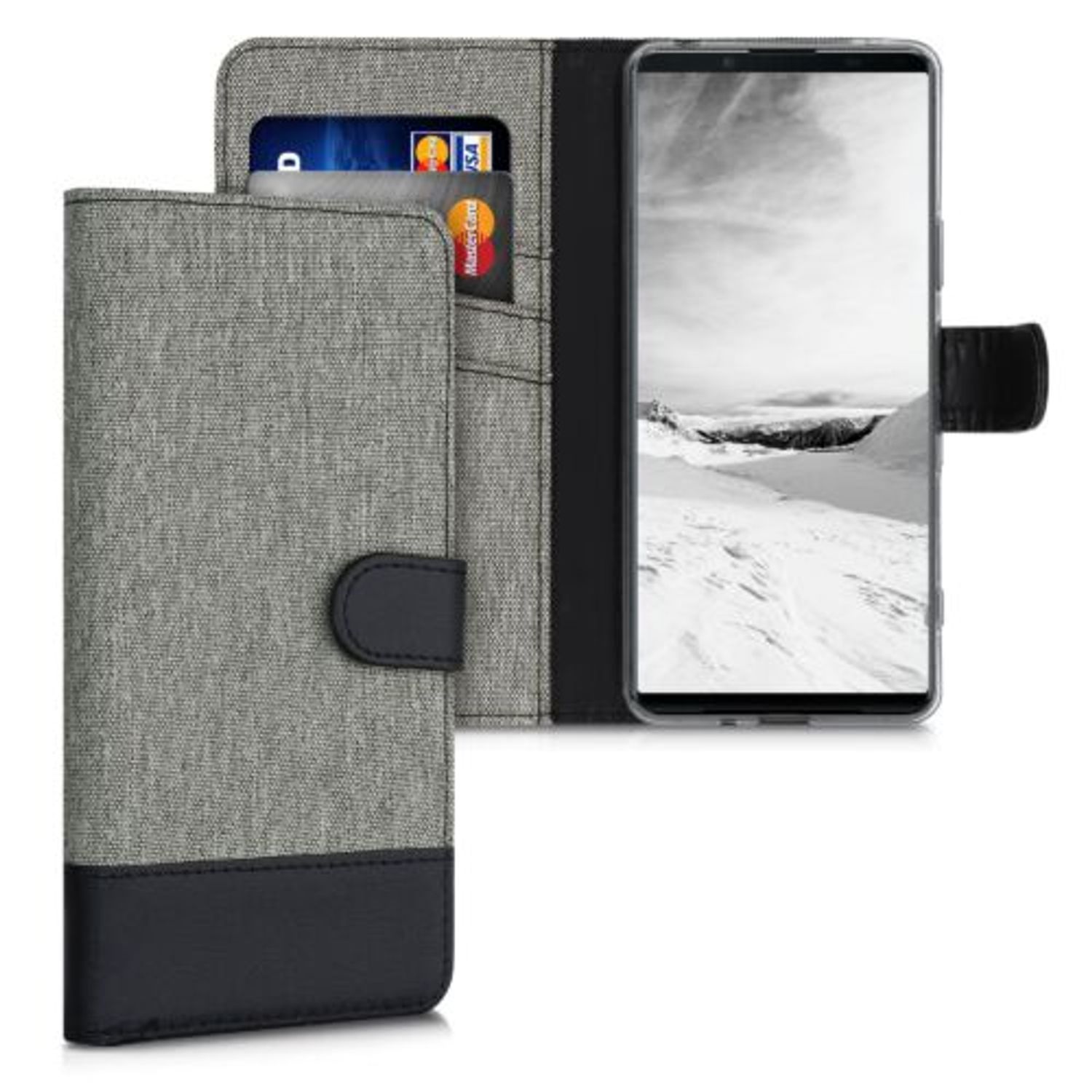 Husa pentru Sony Xperia 1 III, Textil, Gri, 55130.22 fotografia produsului