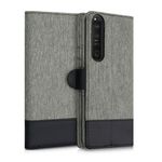 Husa pentru Sony Xperia 1 III, Textil, Gri, 55130.22 fotografia produsului View 4 S