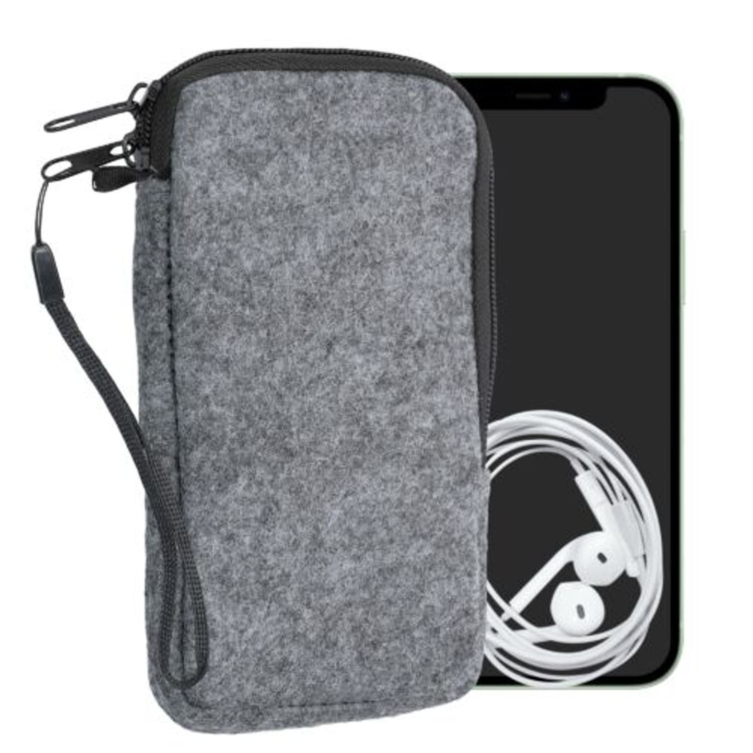 Husa Universala pentru telefon L, 6,5 inch, Microfibra, Gri, 49865.3.25 fotografia produsului