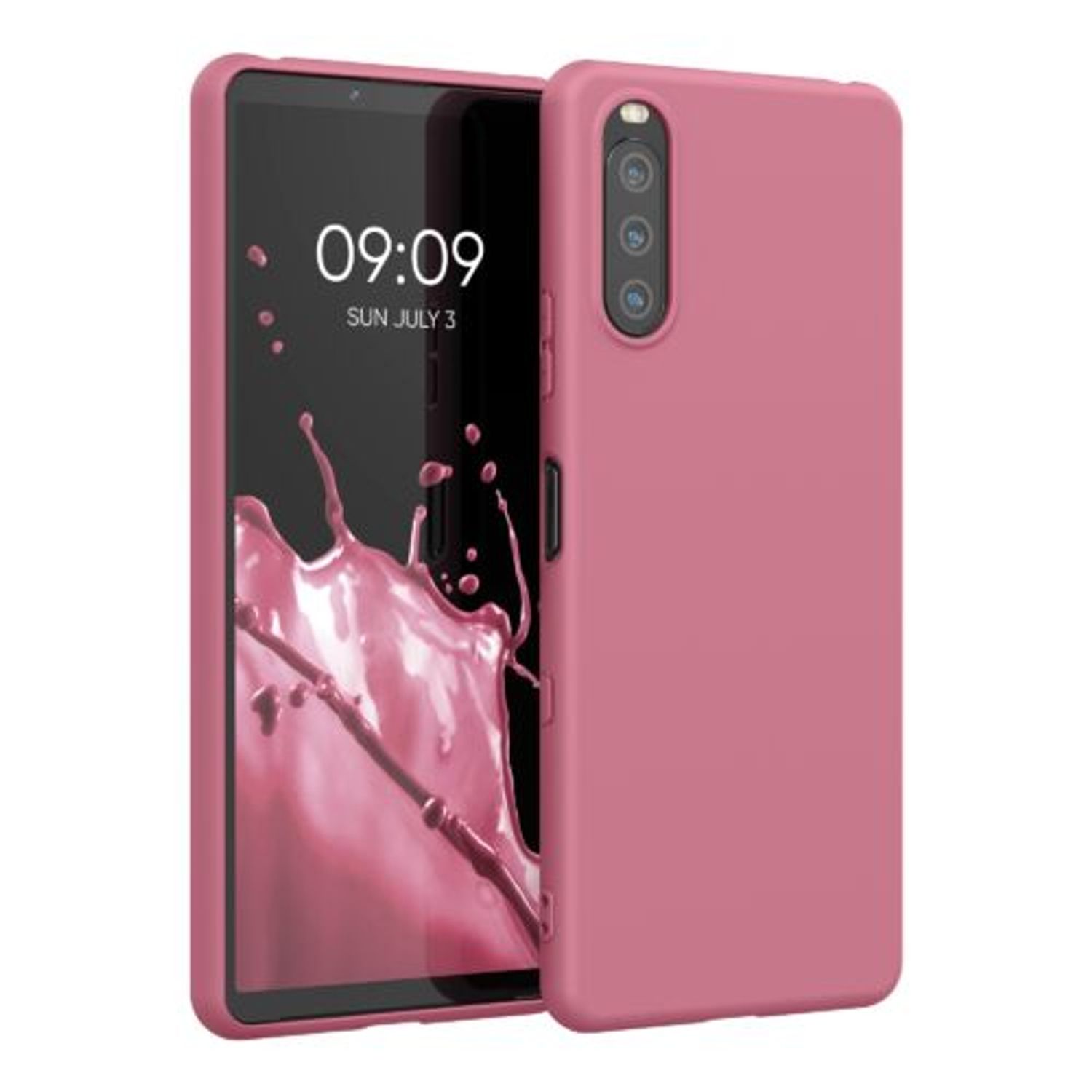 Husa pentru Sony Xperia 10 III, Silicon, Roz, 54754.167 fotografia produsului