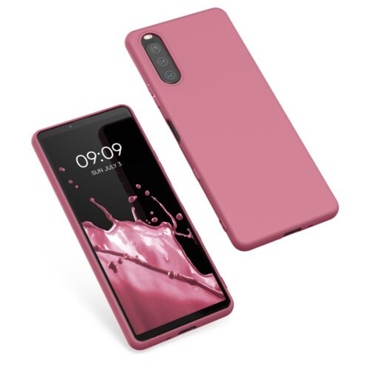 Husa pentru Sony Xperia 10 III, Silicon, Roz, 54754.167 fotografia produsului View 2 L