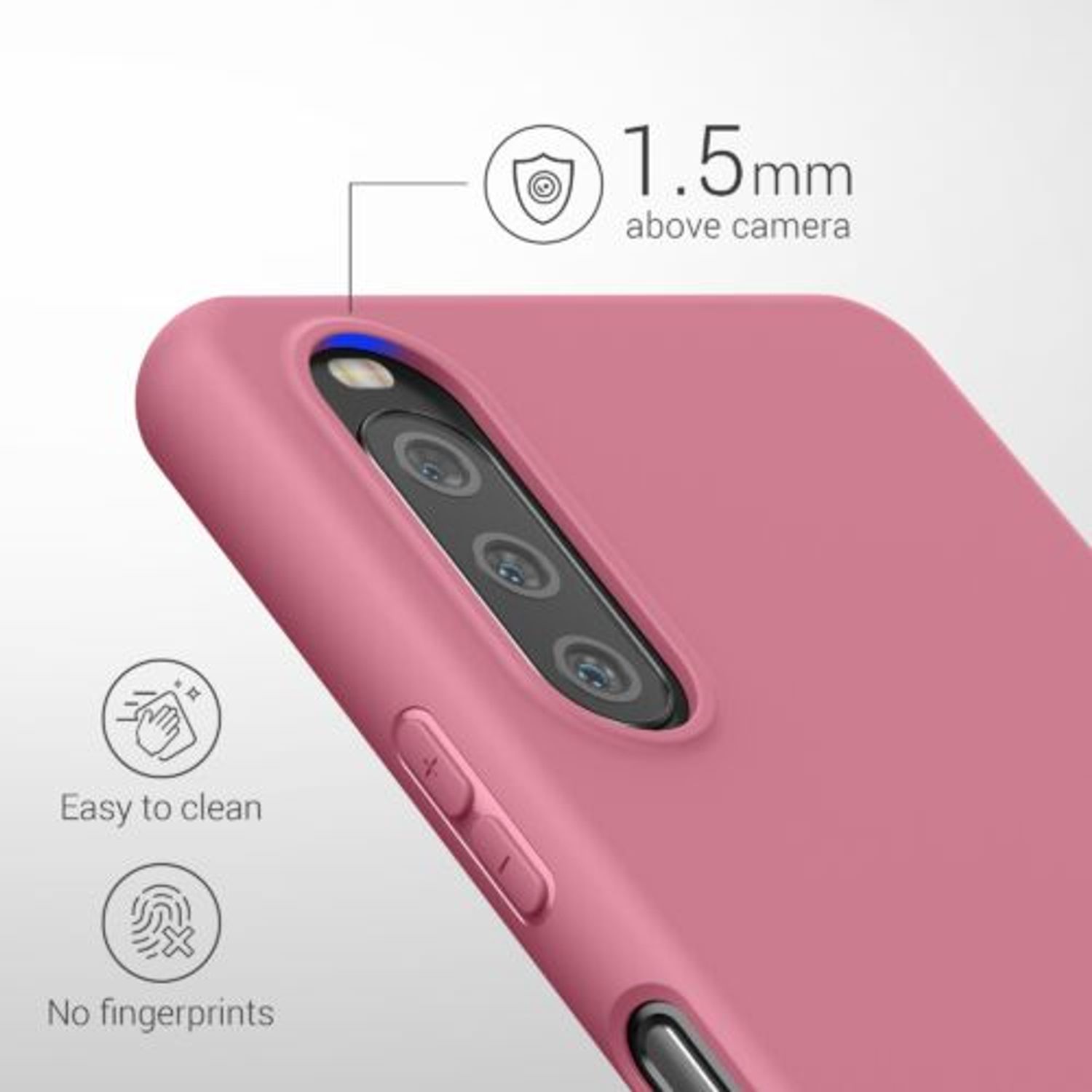 Husa pentru Sony Xperia 10 III, Silicon, Roz, 54754.167 fotografia produsului View 4 L