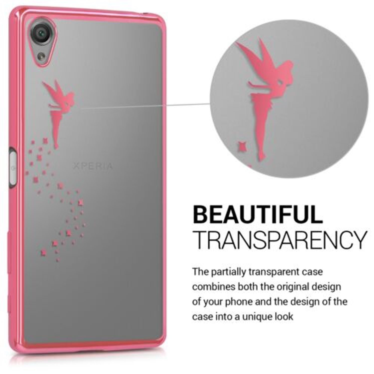 Husa pentru Sony Xperia X, Silicon, Roz, 37310.08 fotografia produsului View 3 L