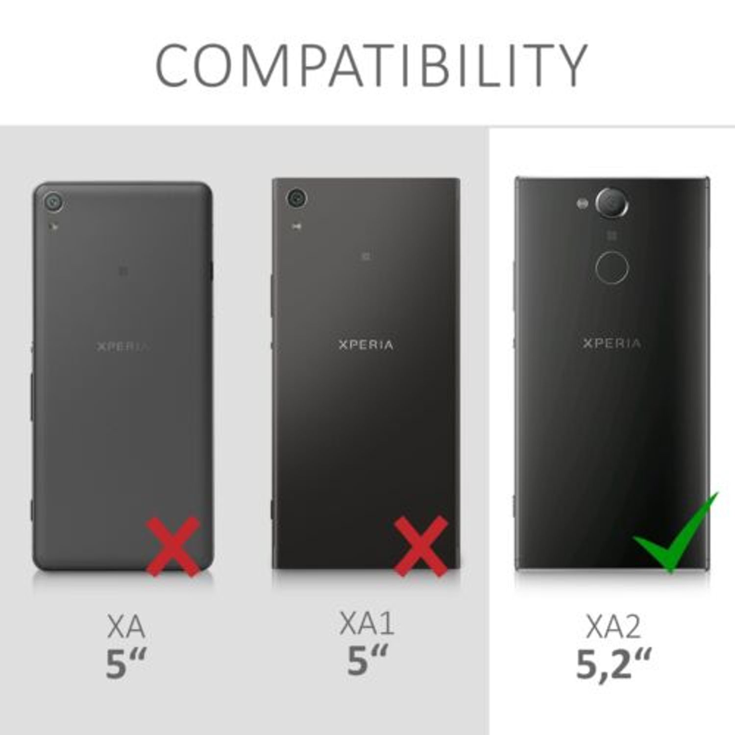 Husa pentru Sony Xperia XA2, Textil, Gri, 44295.22 fotografia produsului View 6 L