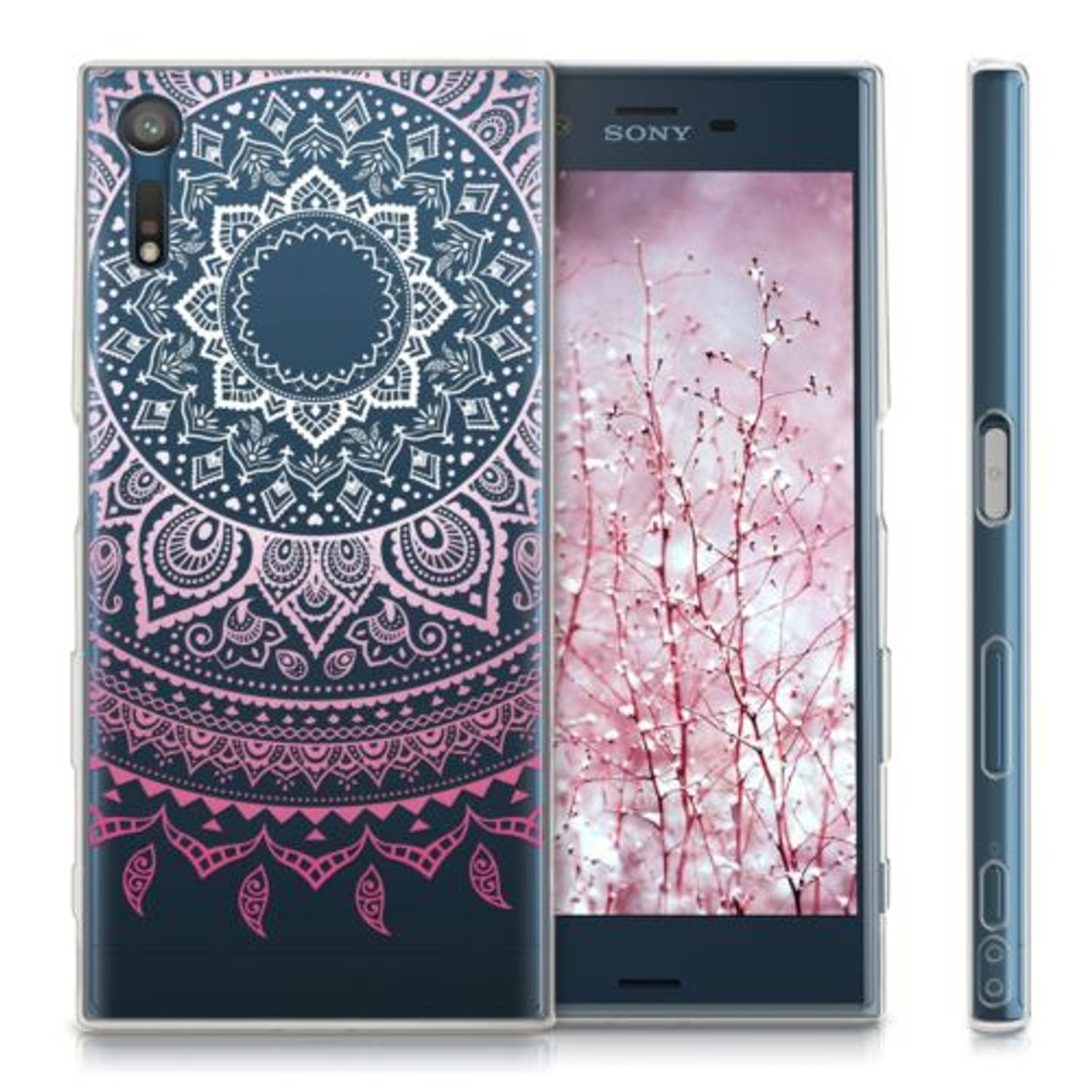 Husa pentru Sony Xperia XZ, Silicon, Roz, 39657.02 fotografia produsului View 2 L