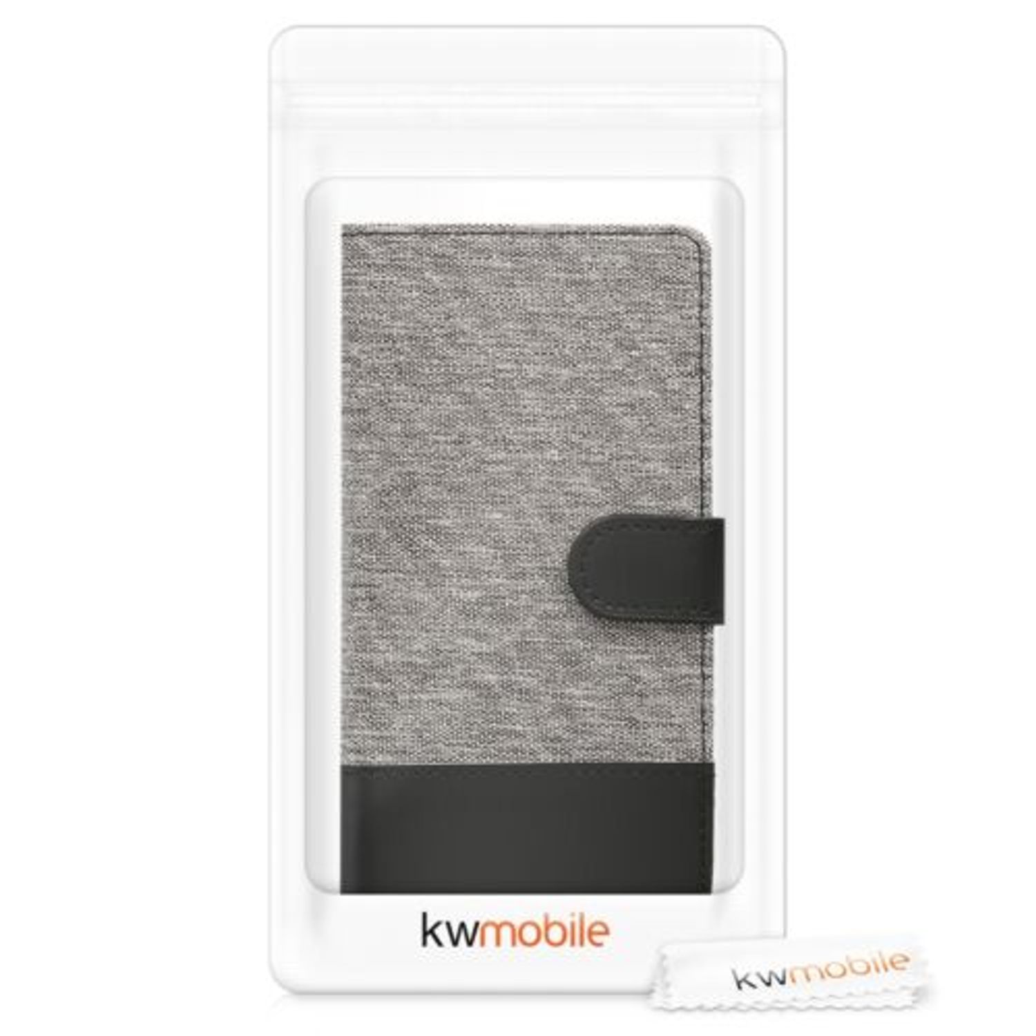 Husa pentru Sony Xperia XA2, Textil, Gri, 44295.22 fotografia produsului View 7 L