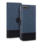 Husa pentru Huawei Y6 (2018), Textil, Albastru, 44880.03 fotografia produsului View 3 S