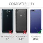 Husa pentru Huawei Y6 (2018), Textil, Albastru, 44880.03 fotografia produsului View 4 S