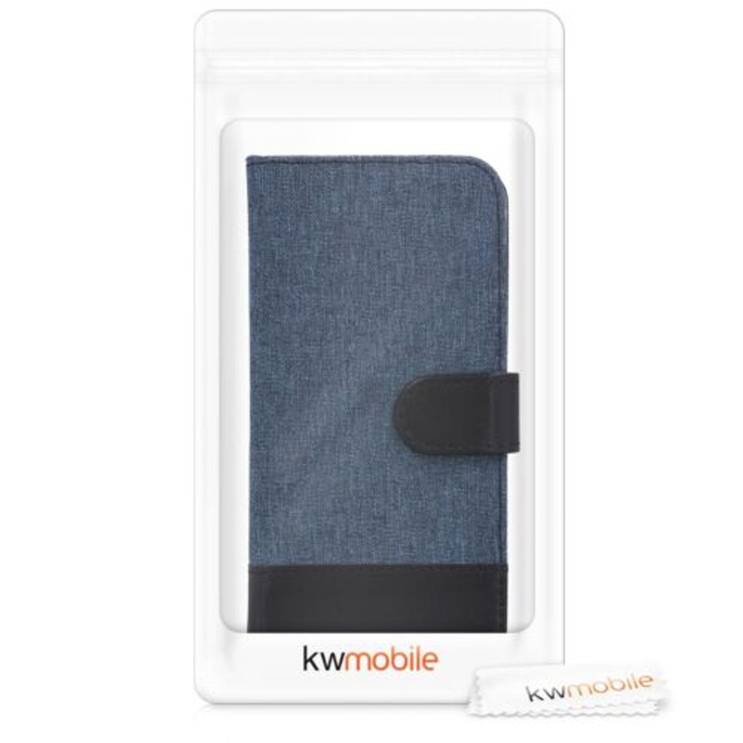 Husa pentru Huawei Y6 (2018), Textil, Albastru, 44880.03 fotografia produsului View 7 L