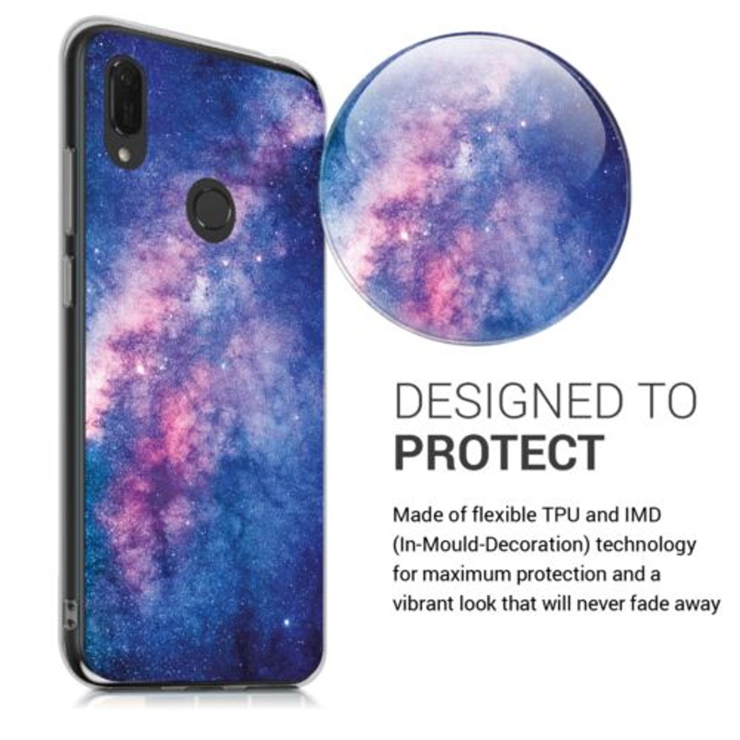Husa pentru Huawei Y6 (2019), Silicon, Multicolor, 48937.03 fotografia produsului View 4 L
