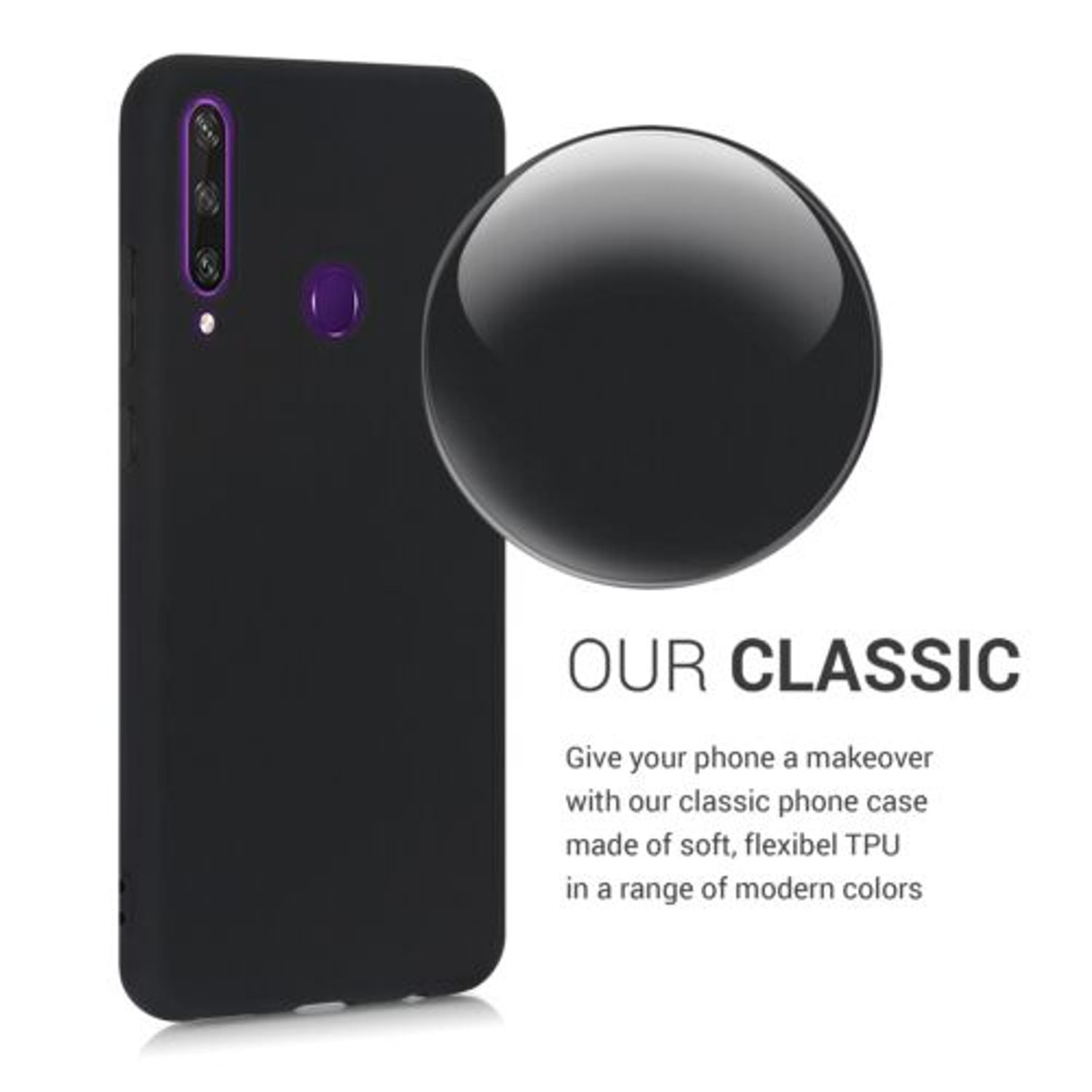 Husa pentru Huawei Y6p, Silicon, Negru, 52528.47 fotografia produsului View 4 L