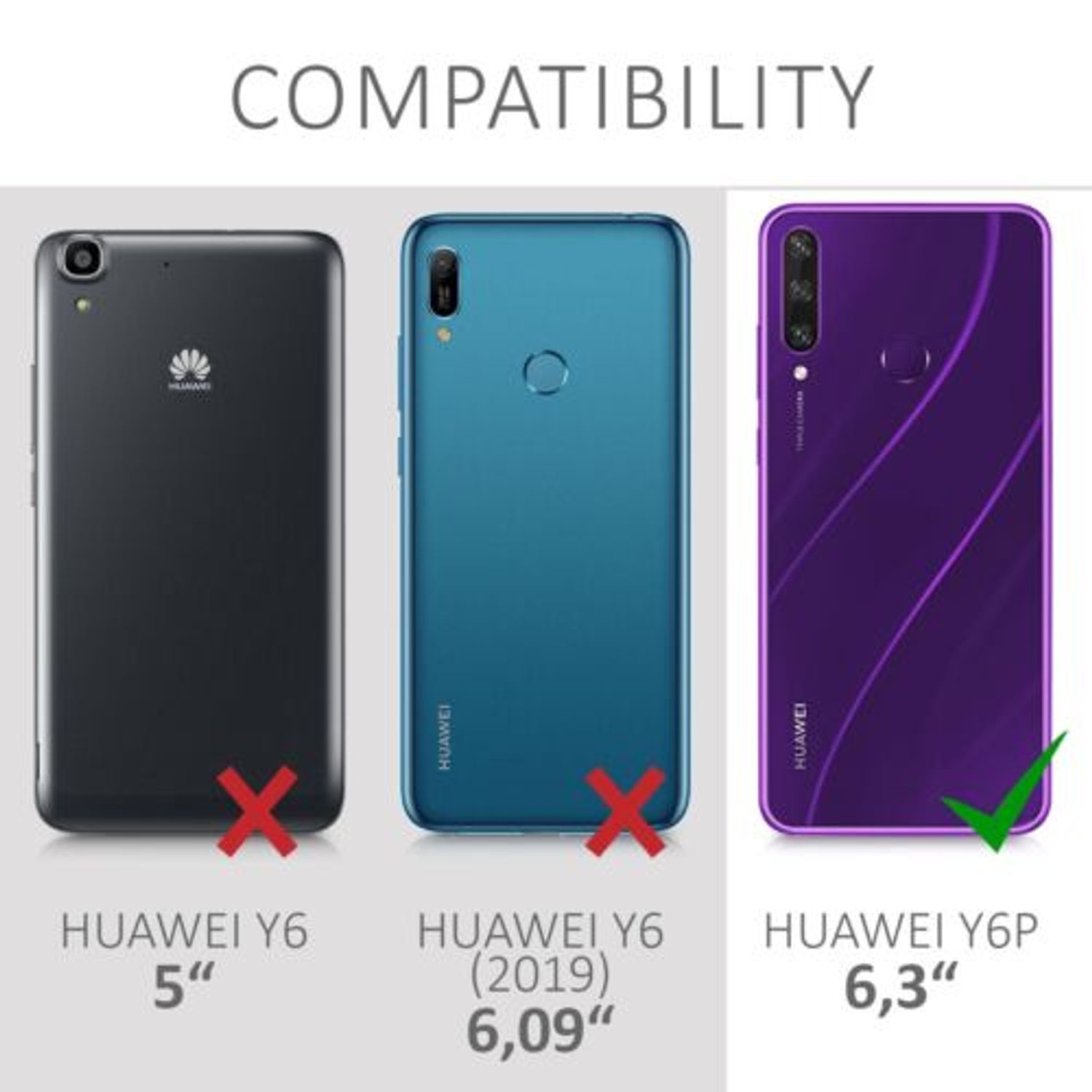 Husa pentru Huawei Y6p, Silicon, Verde, 52528.50 fotografia produsului View 6 L