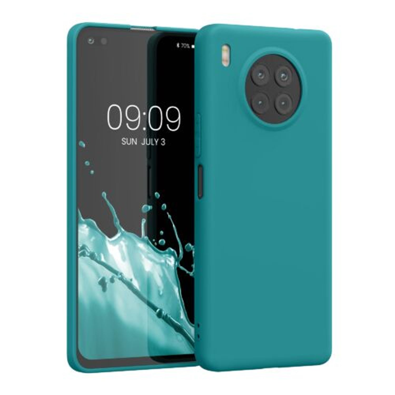 Husa pentru Honor 50 Lite, Silicon, Verde, 57025.57, Kwmobile fotografia produsului