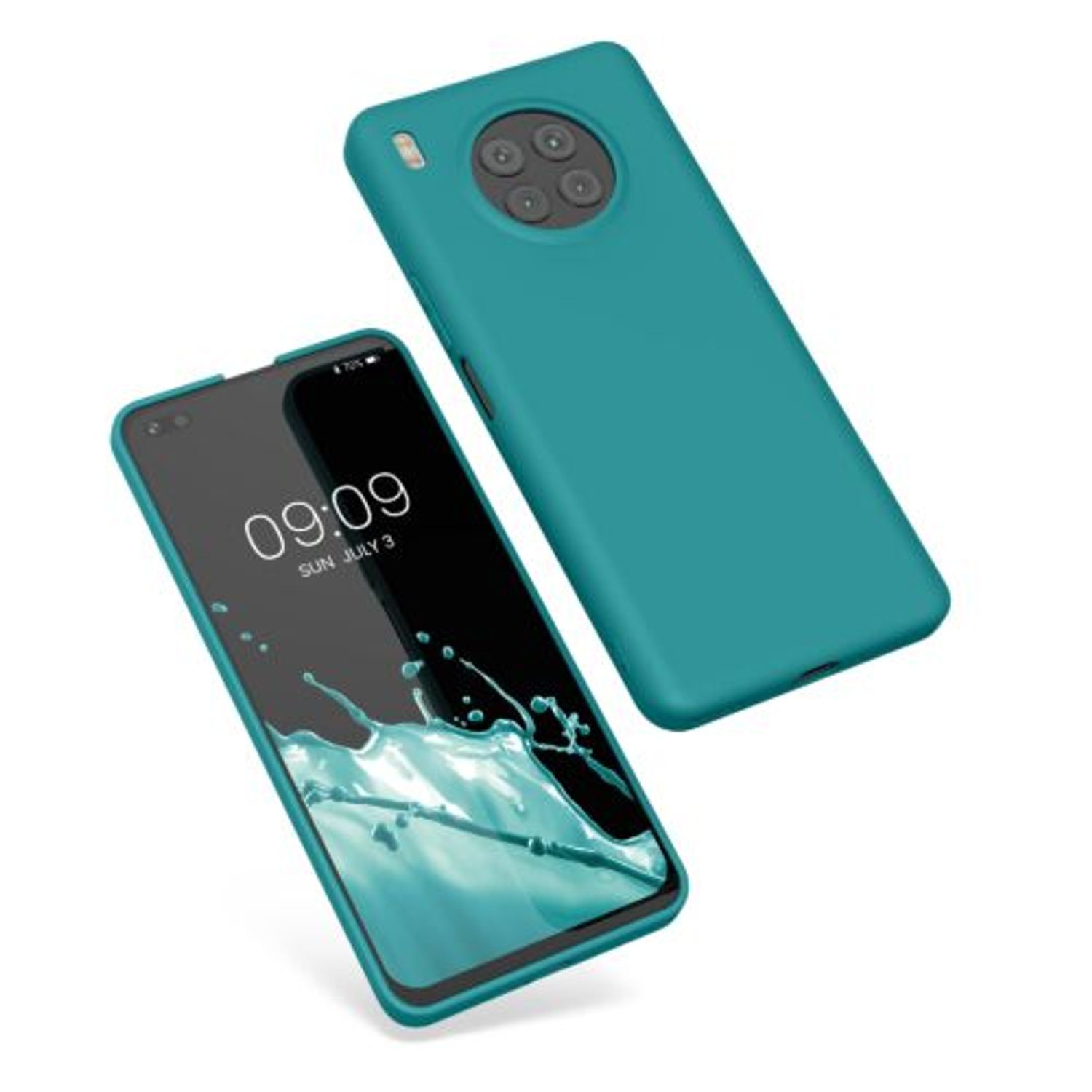 Husa pentru Honor 50 Lite, Silicon, Verde, 57025.57, Kwmobile fotografia produsului View 2 L