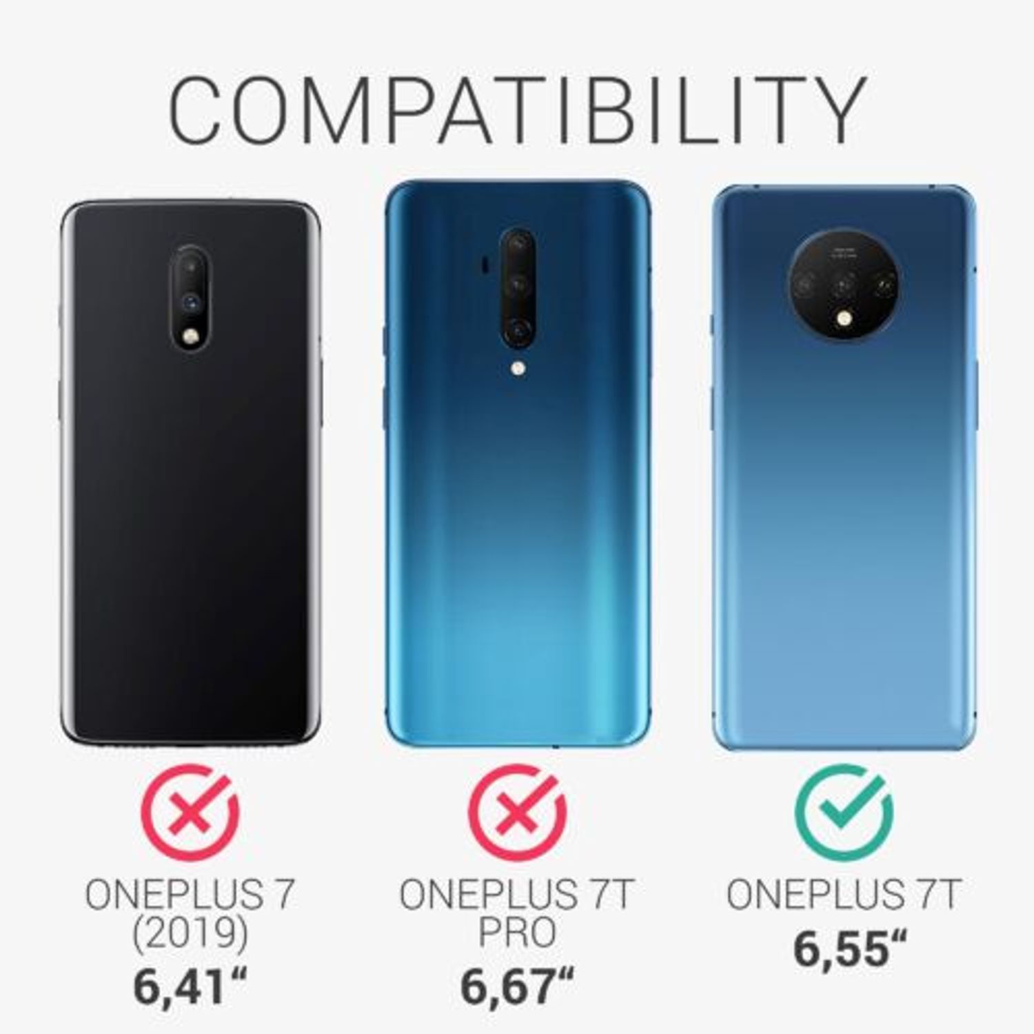 Husa pentru OnePlus 7T, Lemn, Maro, 50804.18, Kwmobile fotografia produsului View 5 L