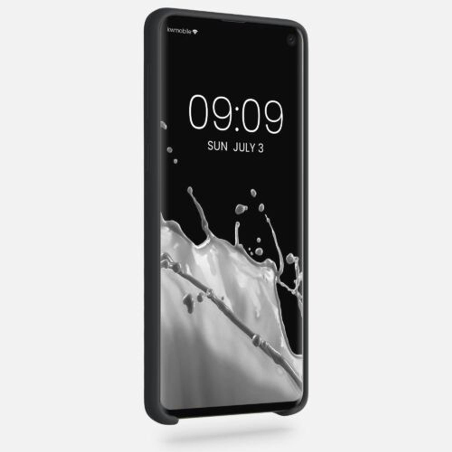 Husa pentru Samsung Galaxy S10, Silicon, Negru, 47732.47, Kwmobile fotografia produsului View 7 L