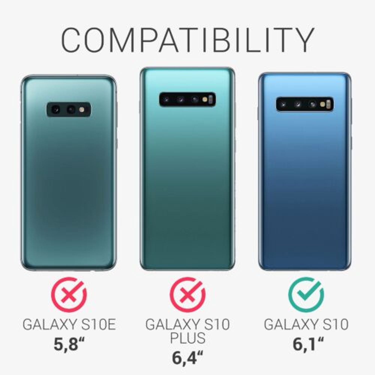 Husa pentru Samsung Galaxy S10, Silicon, Negru, 47732.47, Kwmobile fotografia produsului View 3 L