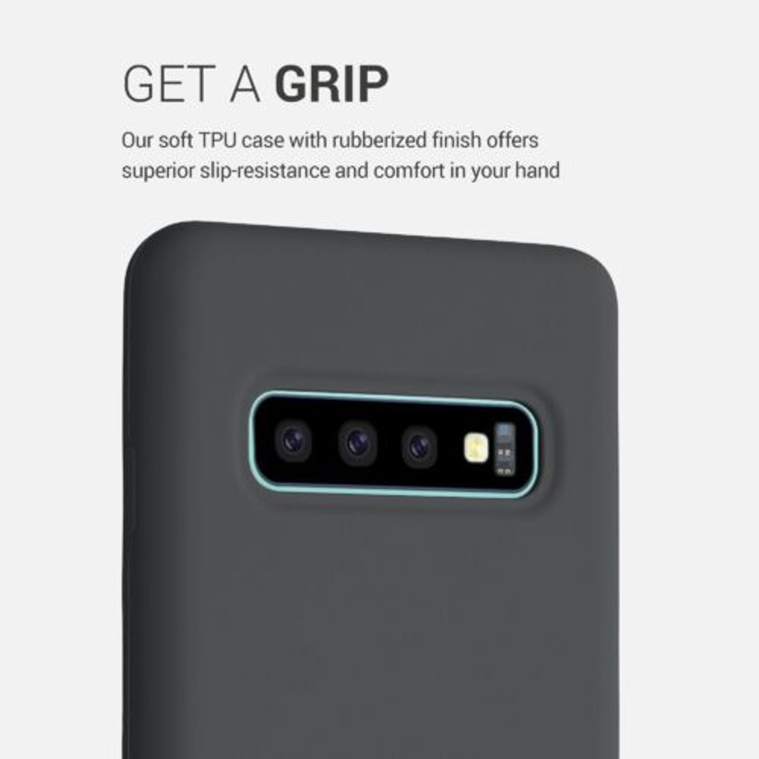 Husa pentru Samsung Galaxy S10, Silicon, Negru, 47732.47, Kwmobile fotografia produsului View 2 L