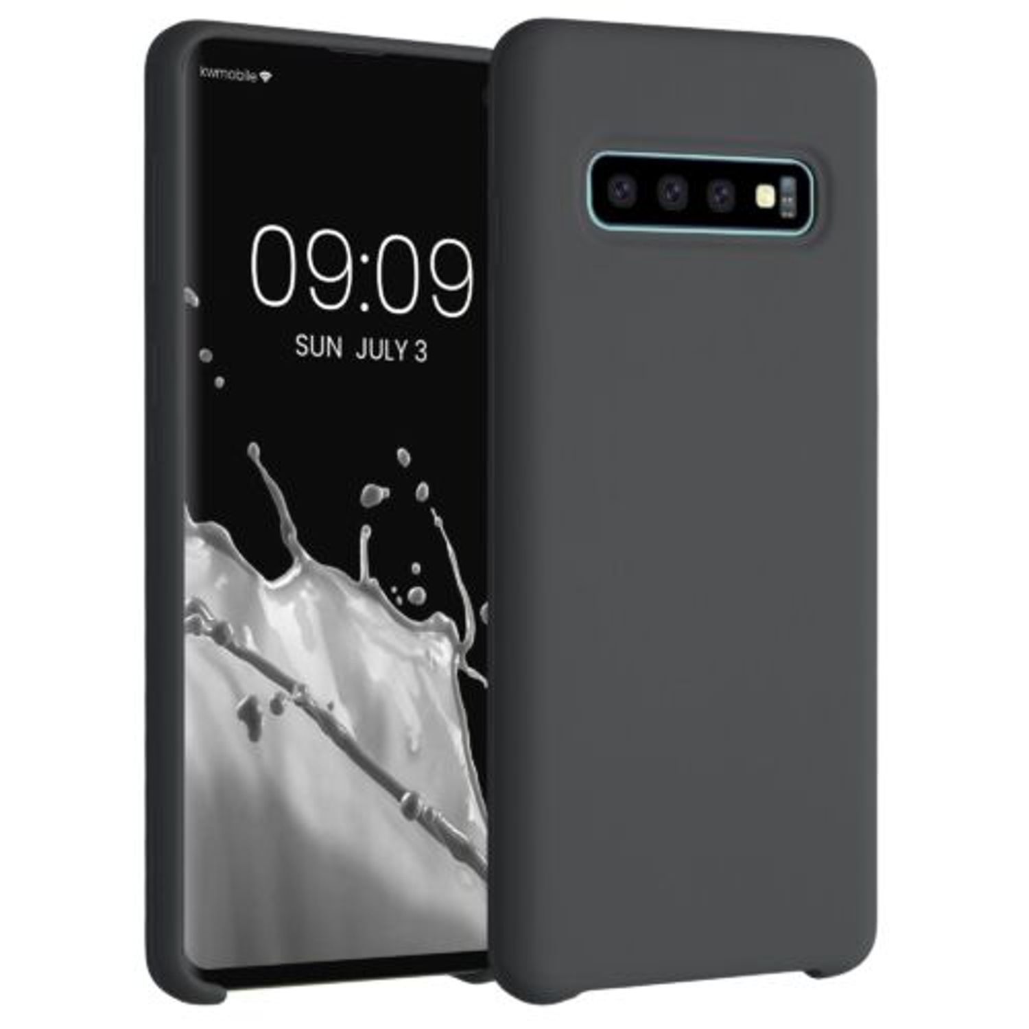 Husa pentru Samsung Galaxy S10, Silicon, Negru, 47732.47, Kwmobile fotografia produsului