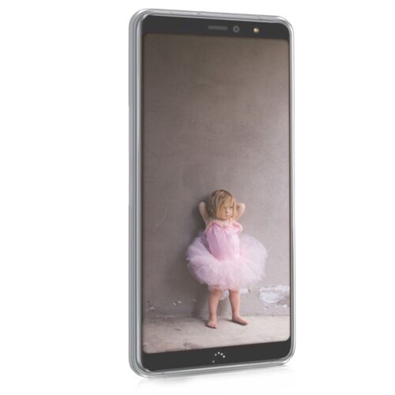 Husa pentru BQ Aquaris X2, Silicon, Negru, 45193.03 fotografia produsului View 3 L