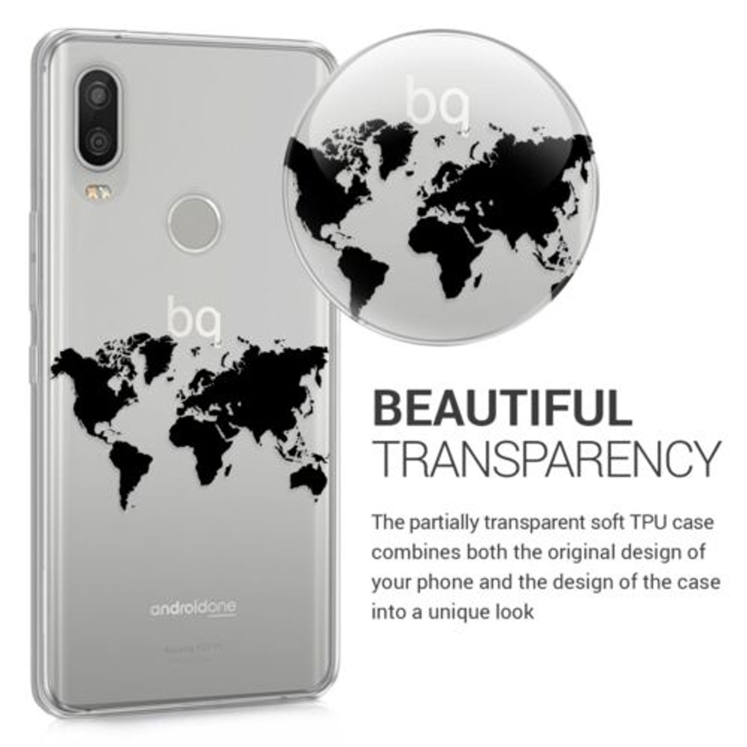 Husa pentru BQ Aquaris X2, Silicon, Negru, 45193.03 fotografia produsului View 4 L