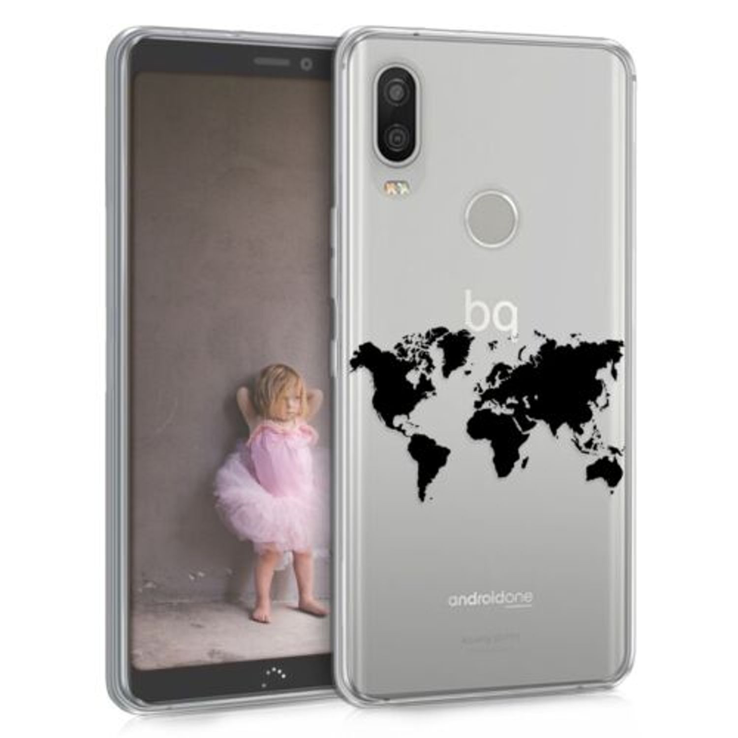 Husa pentru BQ Aquaris X2, Silicon, Negru, 45193.03 fotografia produsului
