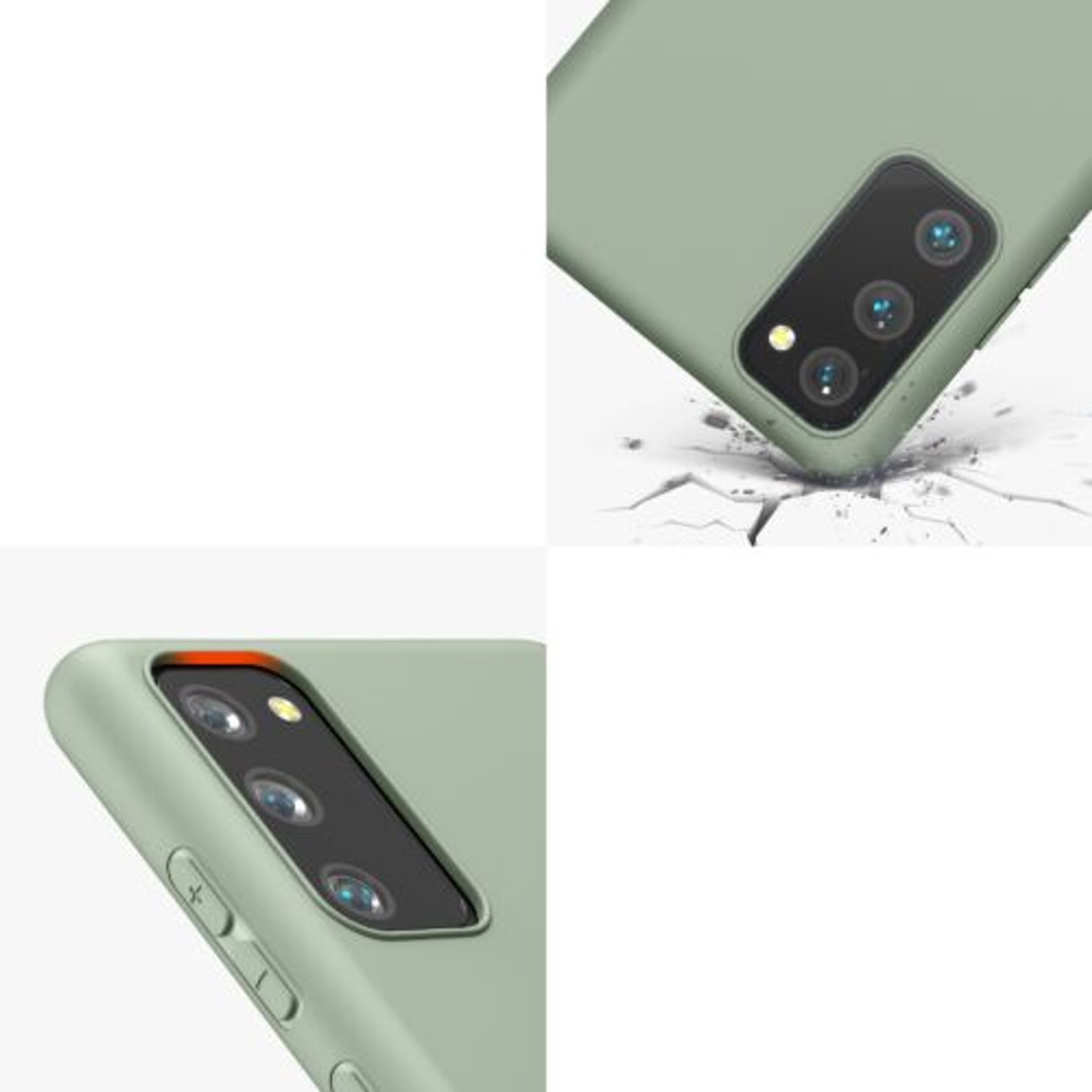 Husa pentru Samsung Galaxy S20 FE, Silicon, Verde, 53604.172, Kwmobile fotografia produsului View 7 L