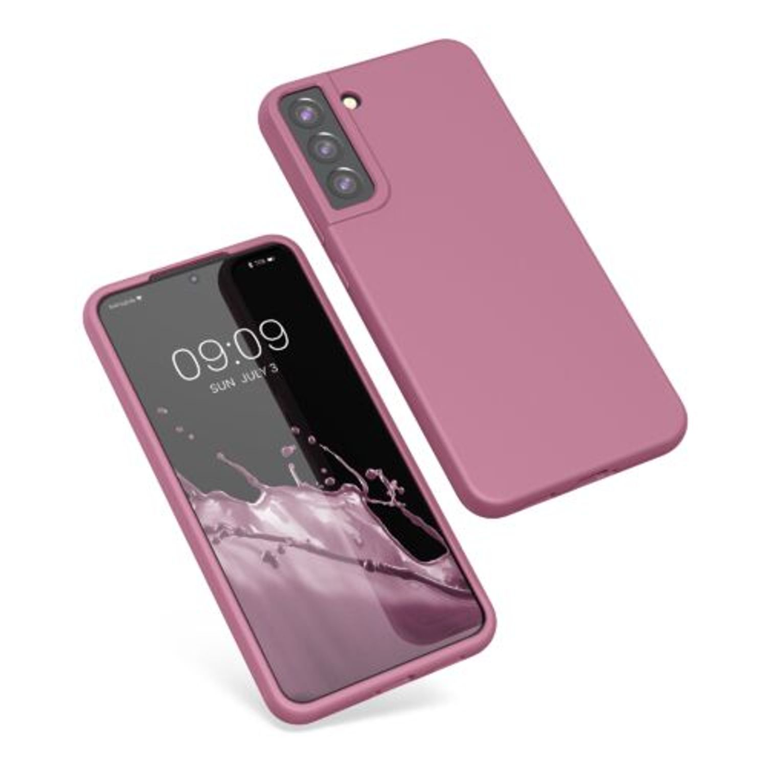 Husa pentru Samsung Galaxy S22 Plus, Silicon, Roz, 56761.167, Kwmobile fotografia produsului View 2 L
