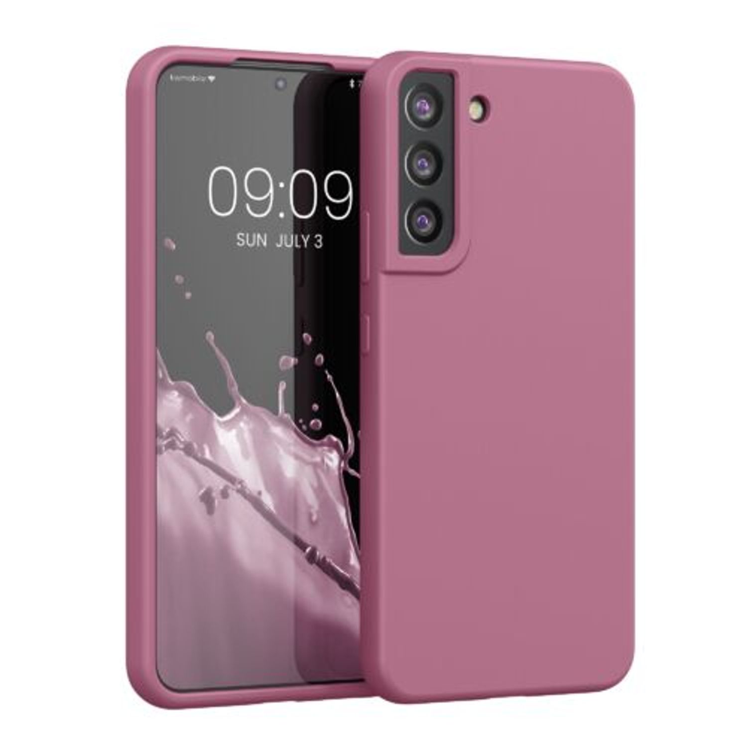 Husa pentru Samsung Galaxy S22 Plus, Silicon, Roz, 56761.167, Kwmobile fotografia produsului