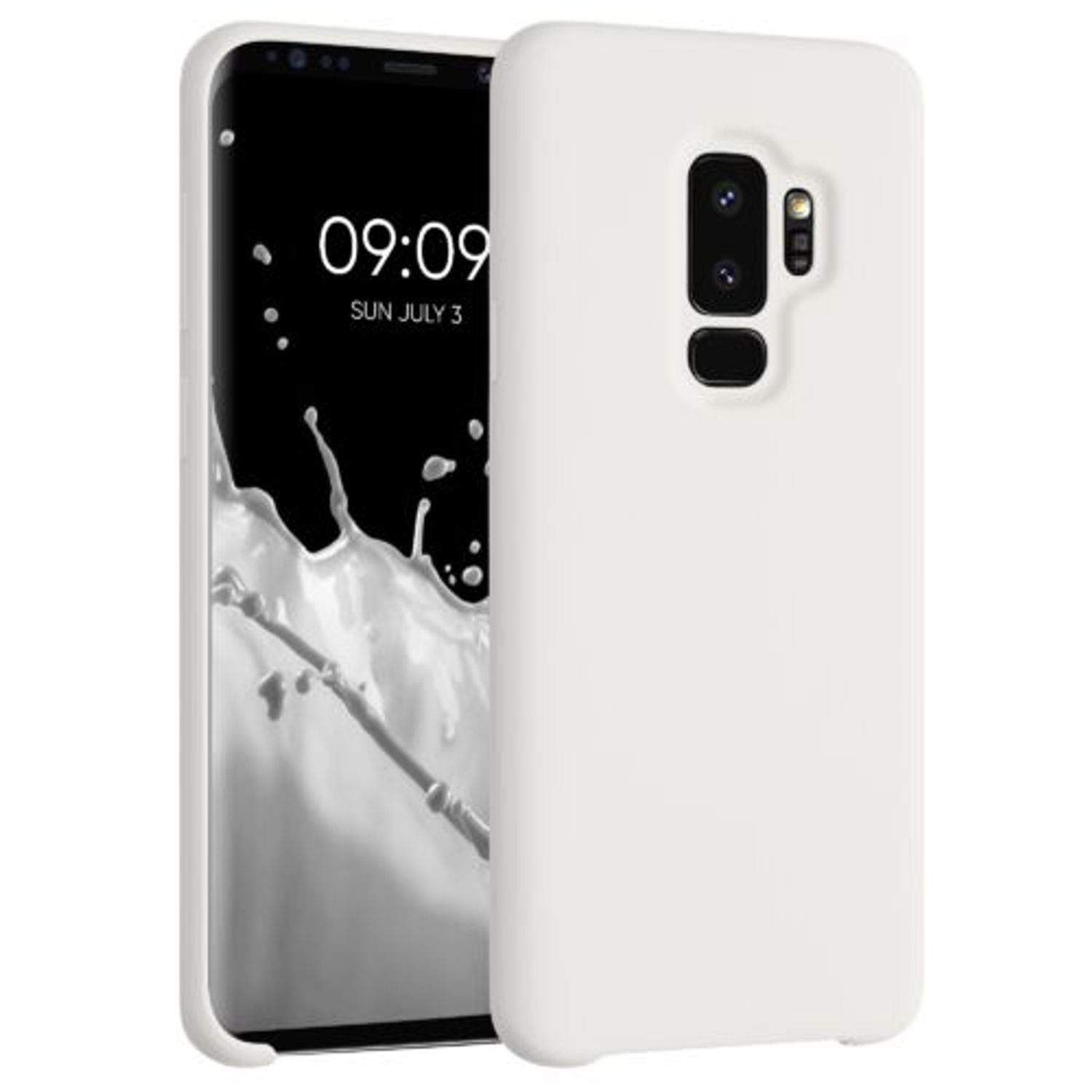Husa pentru Samsung Galaxy S9 Plus, Silicon, Alb, 44183.48, Kwmobile fotografia produsului