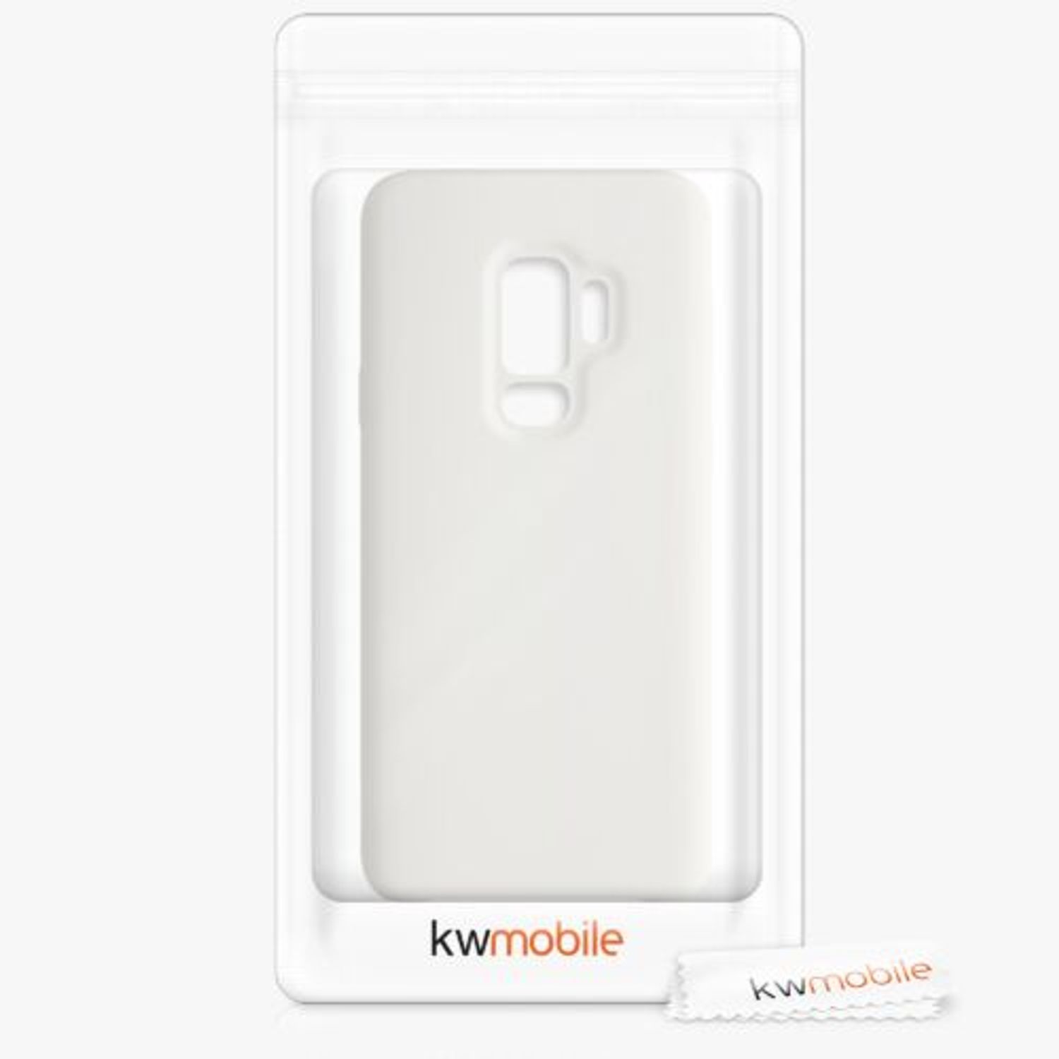 Husa pentru Samsung Galaxy S9 Plus, Silicon, Alb, 44183.48, Kwmobile fotografia produsului View 6 L