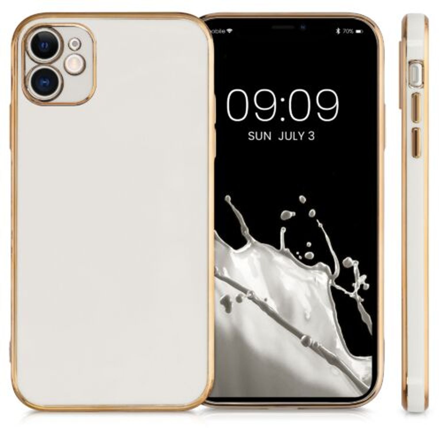 Husa pentru Apple iPhone 11, Silicon, Gold, 56295.02, Kwmobile fotografia produsului View 5 L