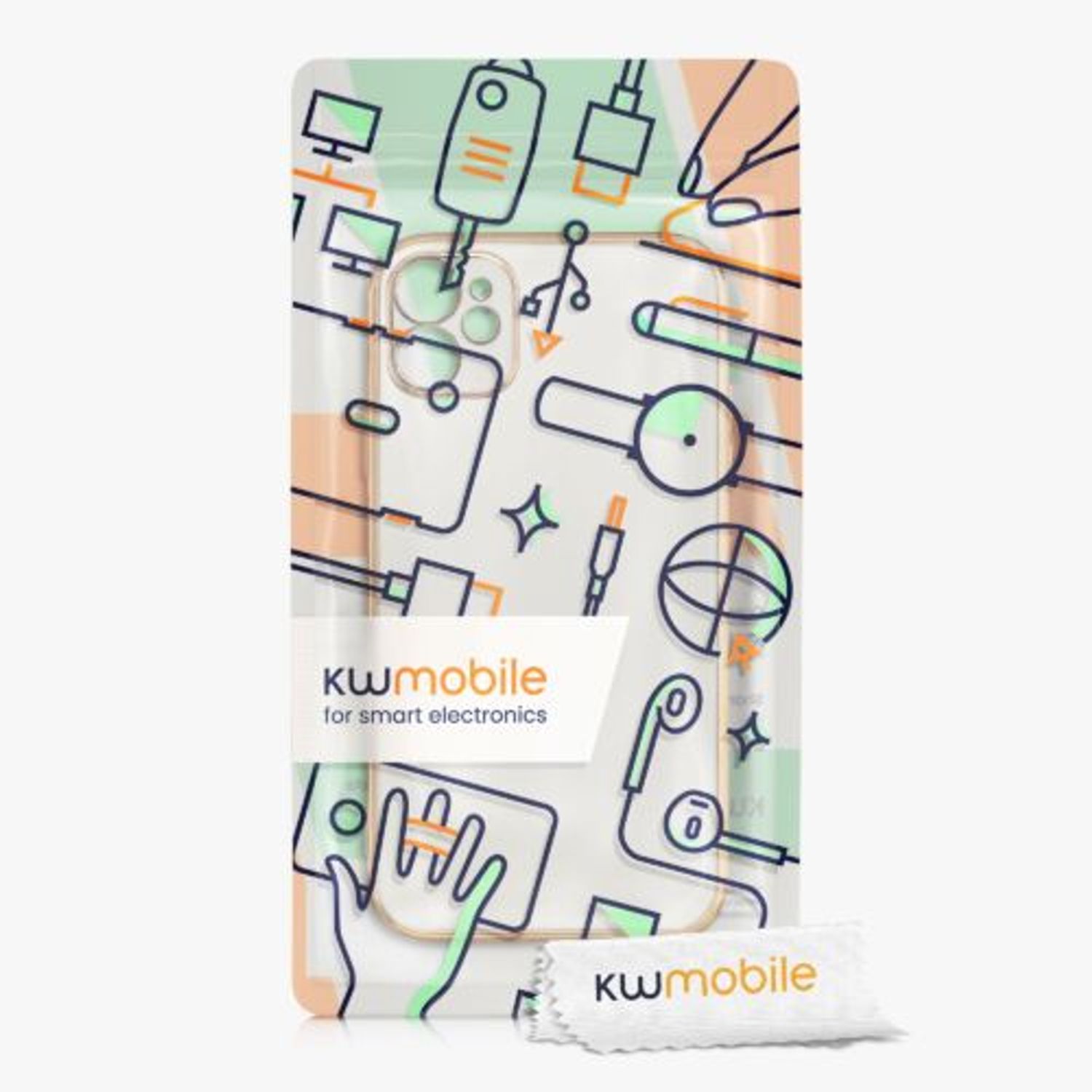 Husa pentru Apple iPhone 11, Silicon, Gold, 56295.02, Kwmobile fotografia produsului View 3 L
