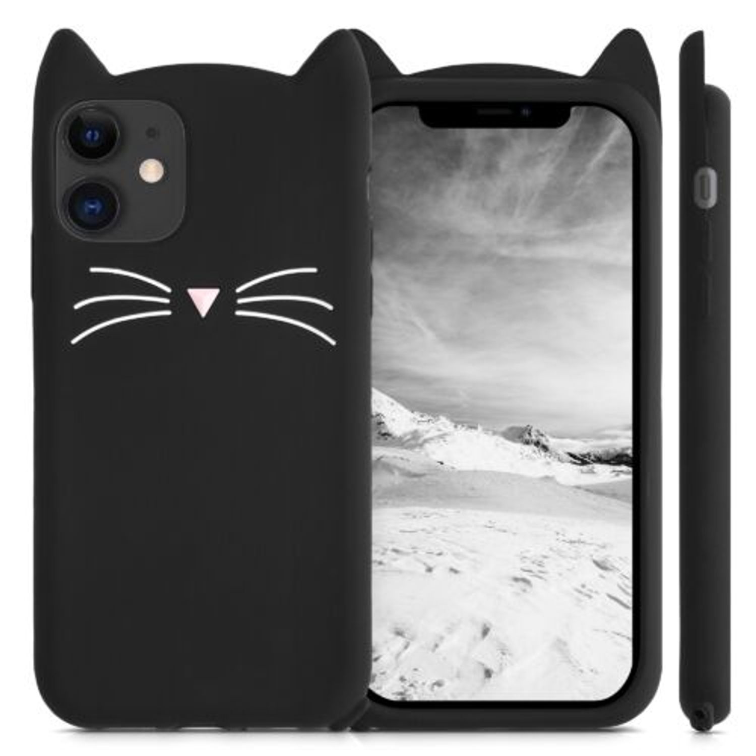 Husa pentru Apple iPhone 11, Silicon, Negru, 55620.01, Kwmobile fotografia produsului View 4 L