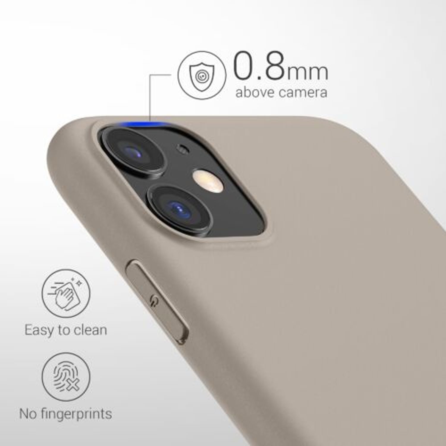 Husa pentru Apple iPhone 11, Silicon, Gri, 49787.16, Kwmobile fotografia produsului View 4 L