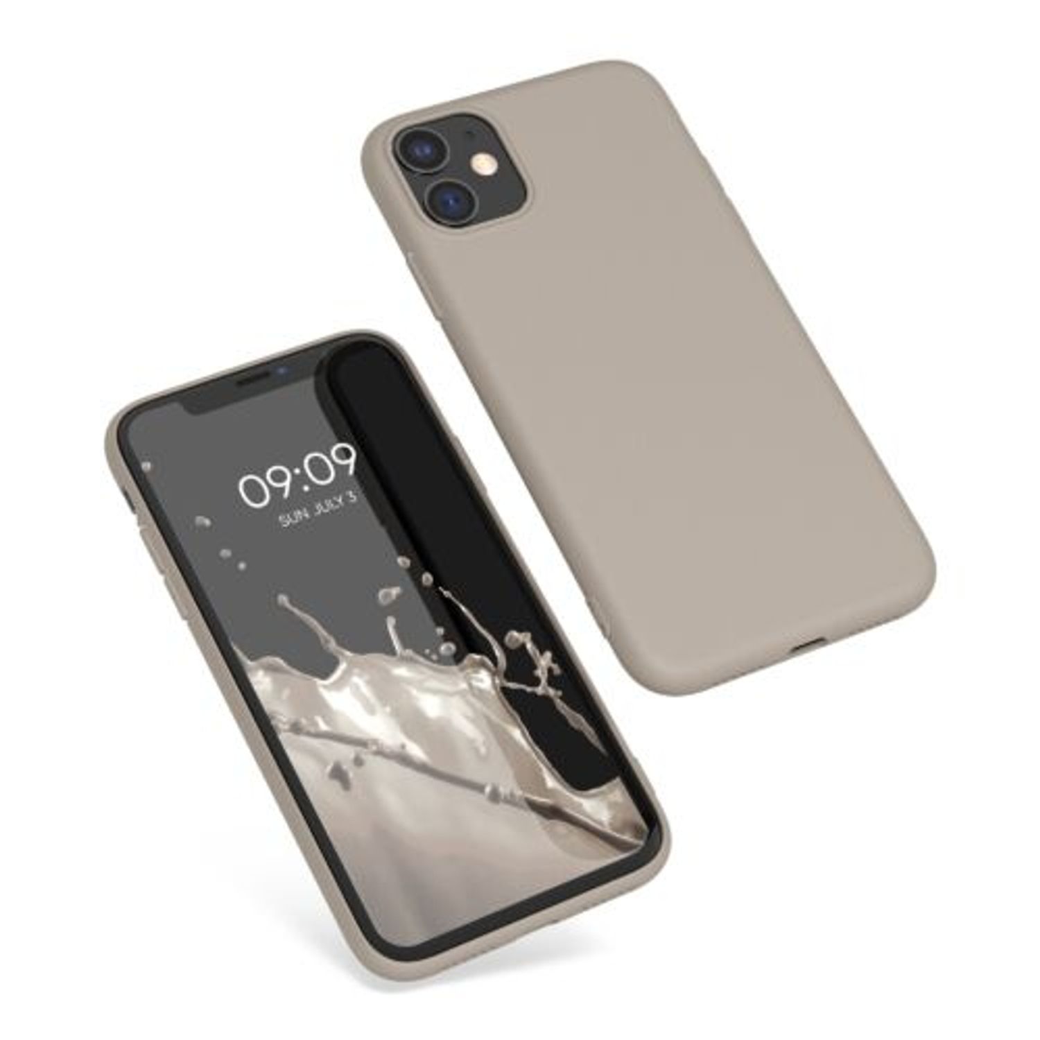 Husa pentru Apple iPhone 11, Silicon, Gri, 49787.16, Kwmobile fotografia produsului View 2 L