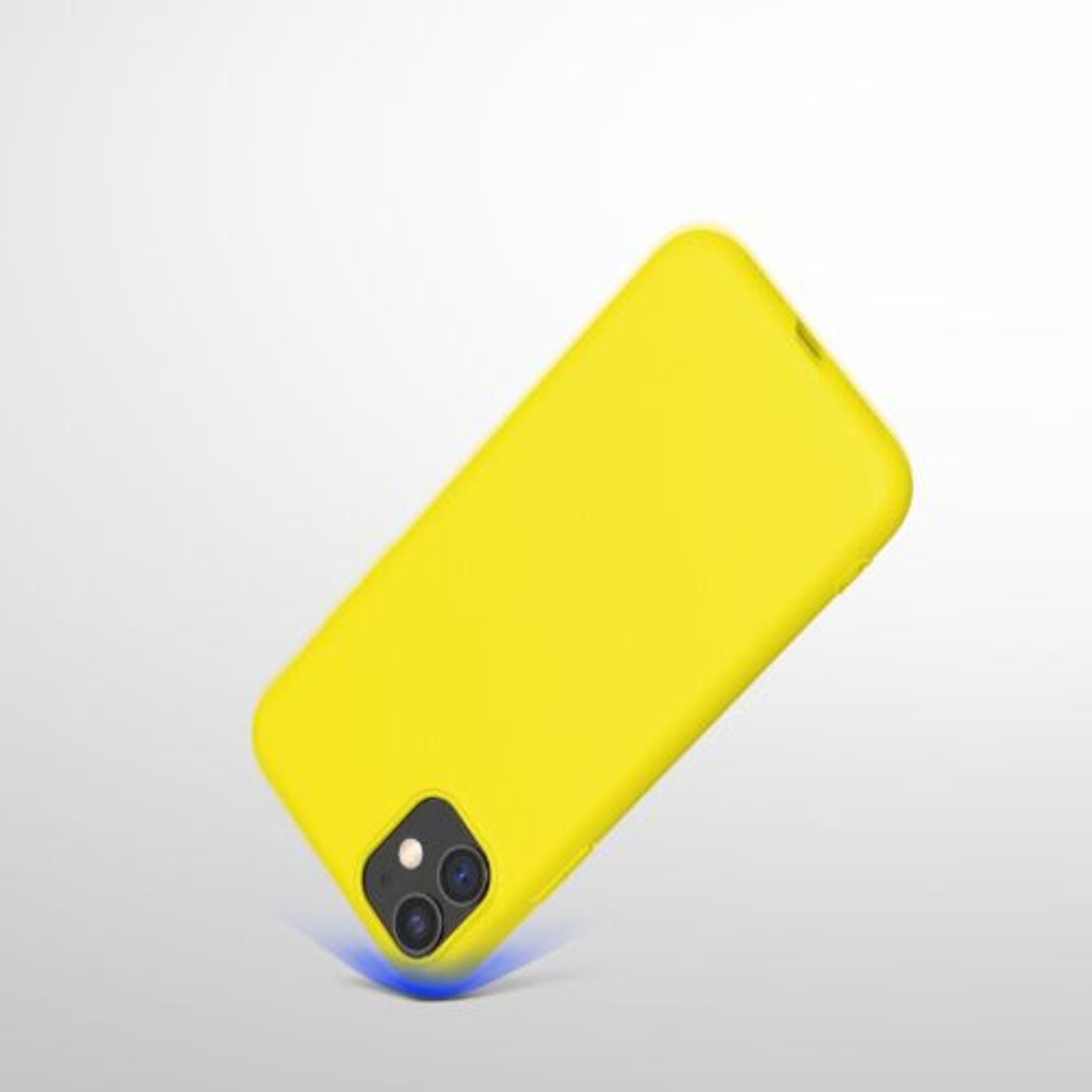 Husa pentru Apple iPhone 11, Silicon, Galben, 49787.165, Kwmobile fotografia produsului View 11 L